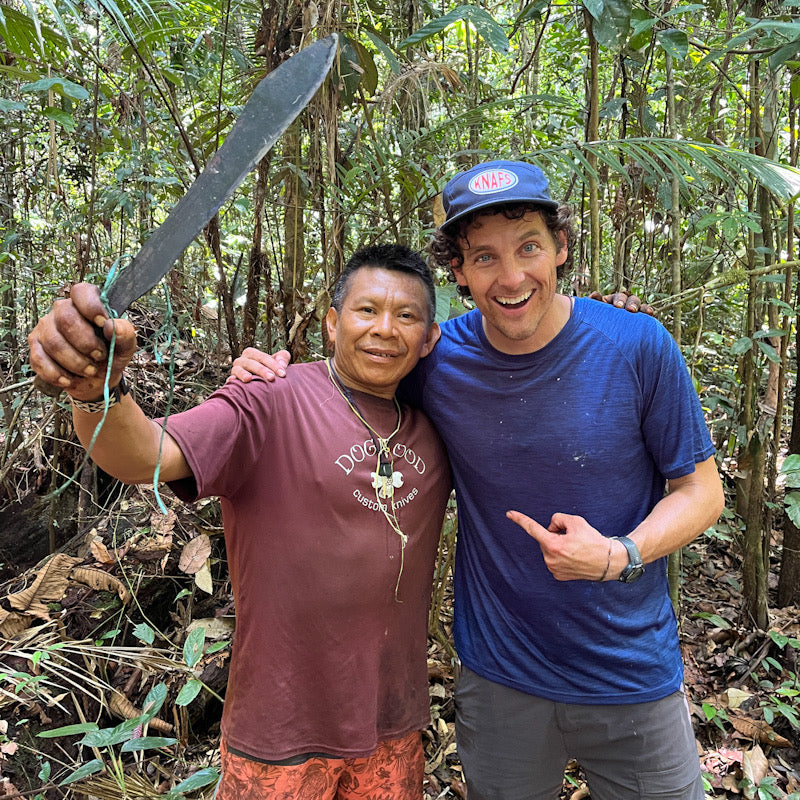 Ben with his Amazon jungle tour guide
