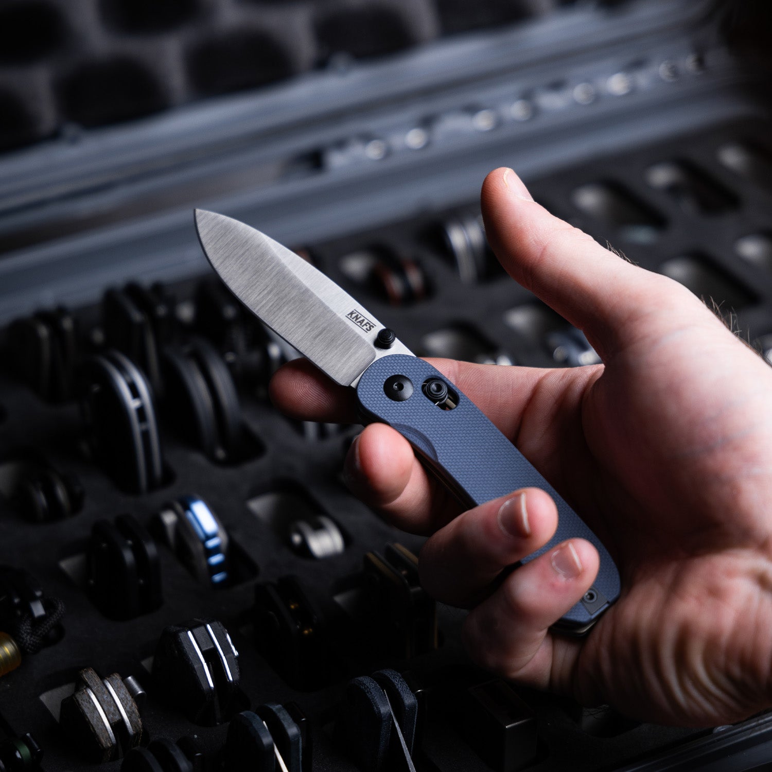Lander 3 Pocket Knife - Horizon Blue G10 - Clutch Lock