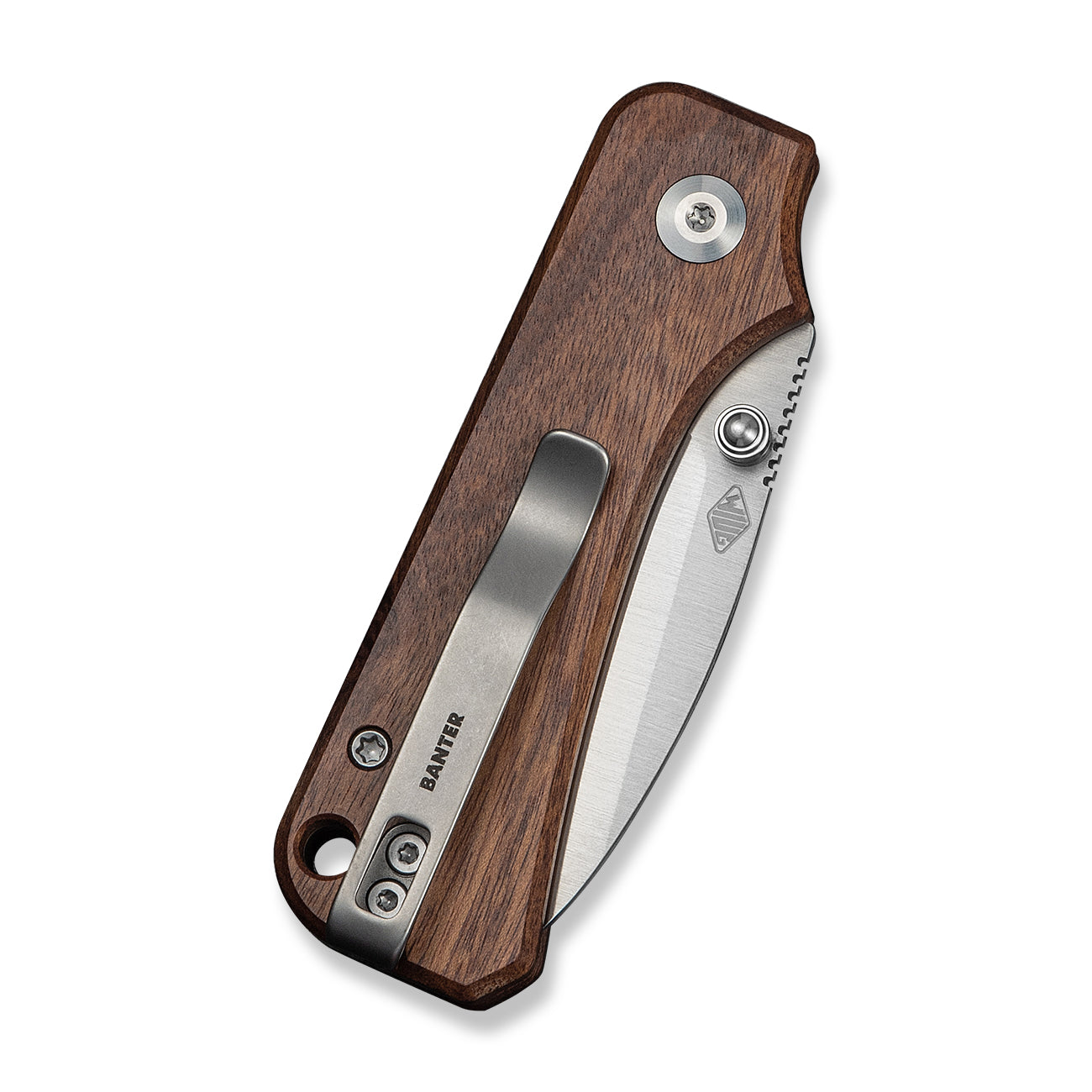 Baby Banter Slip Joint Knife - Guibourtia - Satin Nitro-V