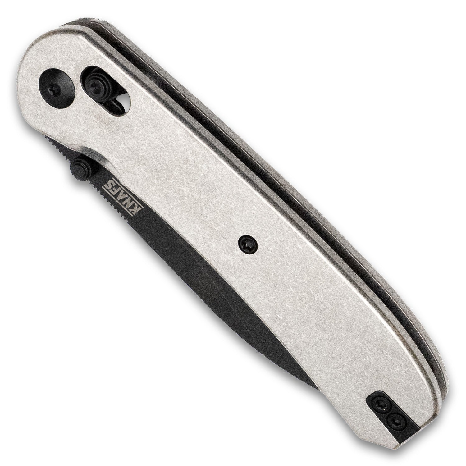 Lander 2 Pocket Knife - Stonewash Titanium - Black S35VN