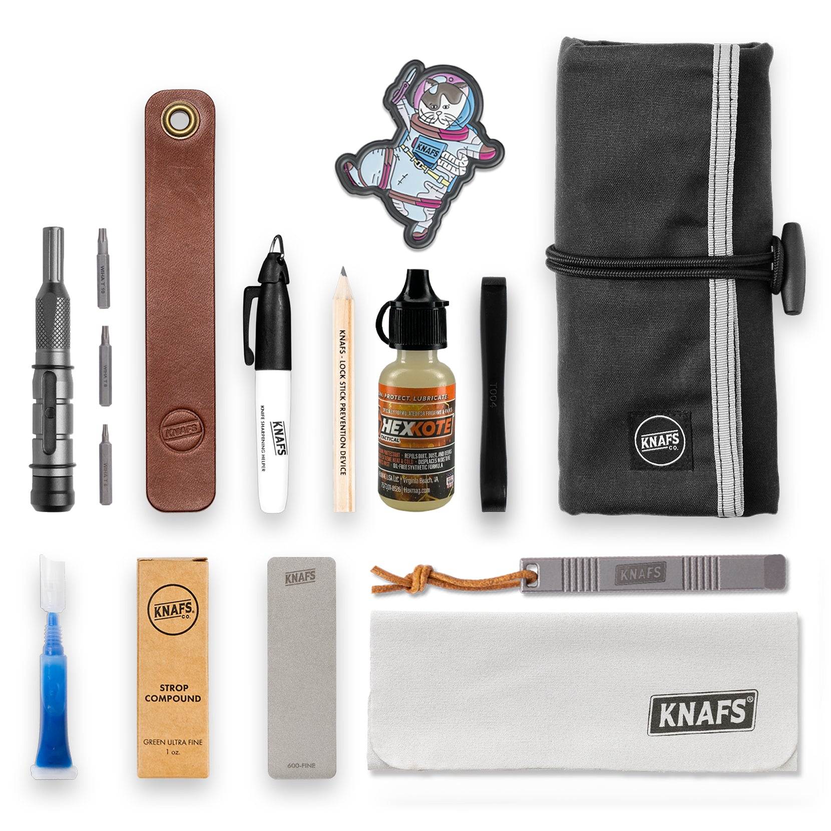 Loaded Tool Burrito - 13-in-1 Knife Maintenance Tool Kit