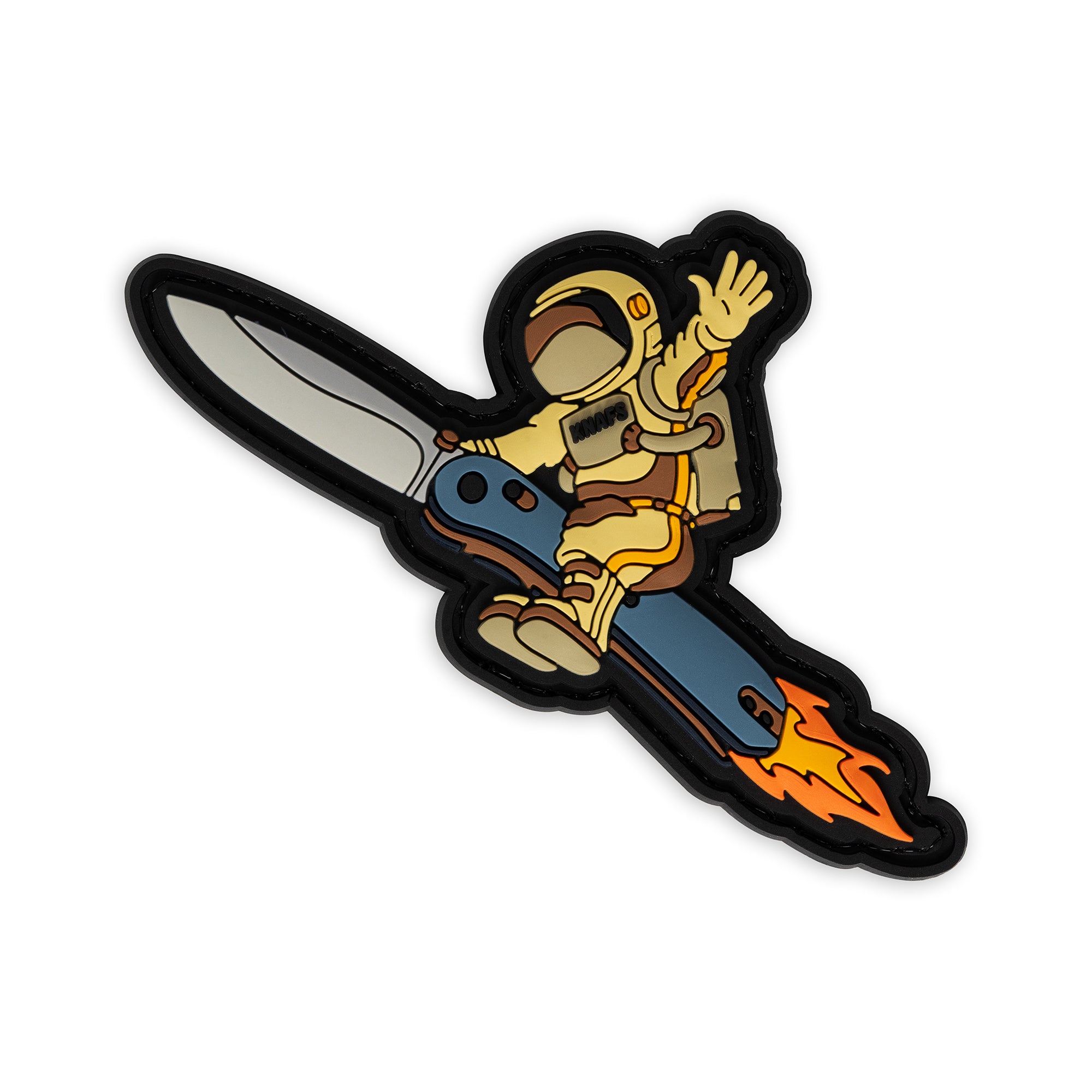 AstroDude - Space Cowboy Vinyl Patch - Front Up Close