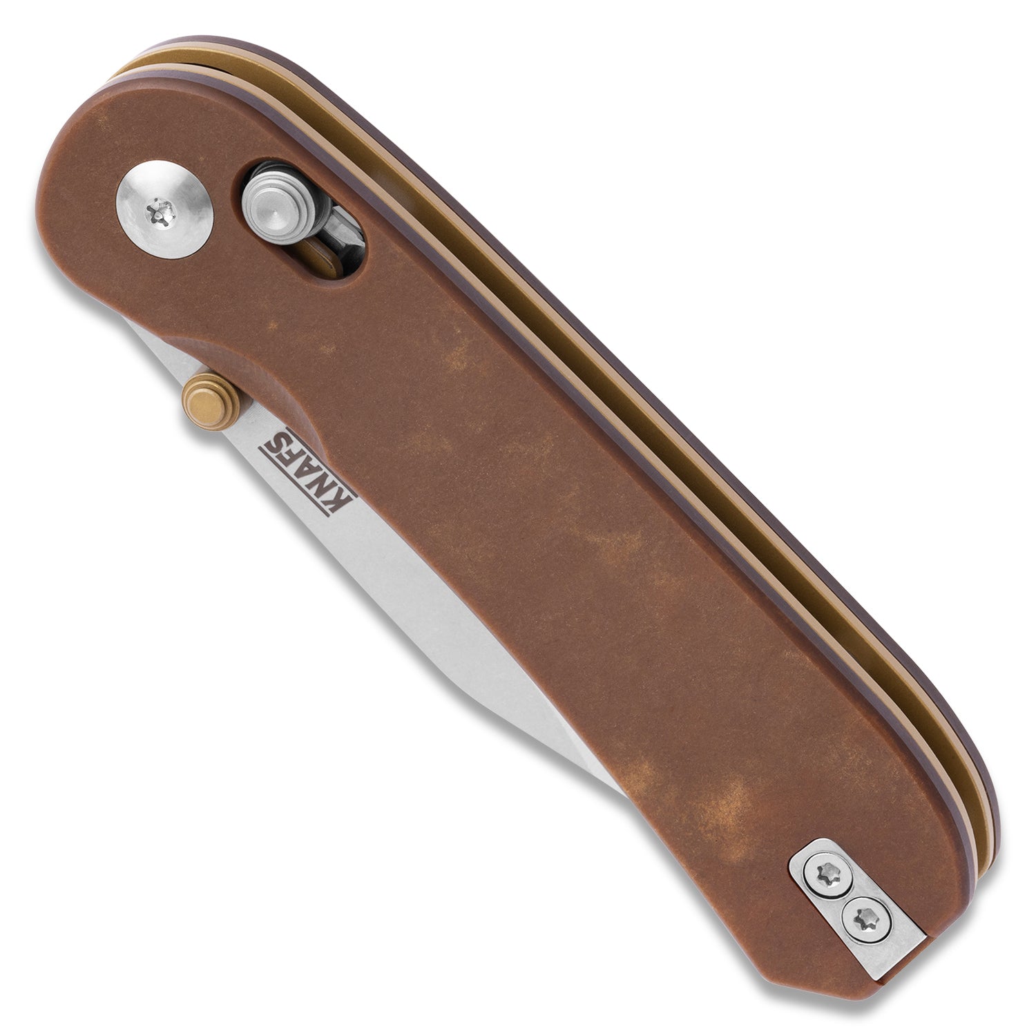 KNAFS-00392
Lander 3 Pocket Knife S35VN Clip Point angled front closed