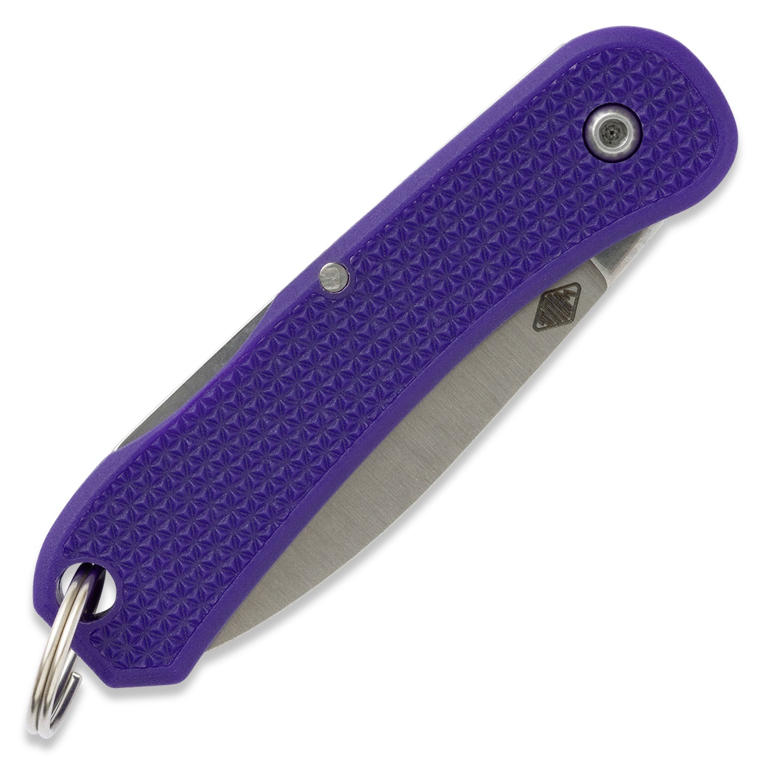 KNAFS-00427 Knafs Lander 6 Keychain knife Purple back closed
