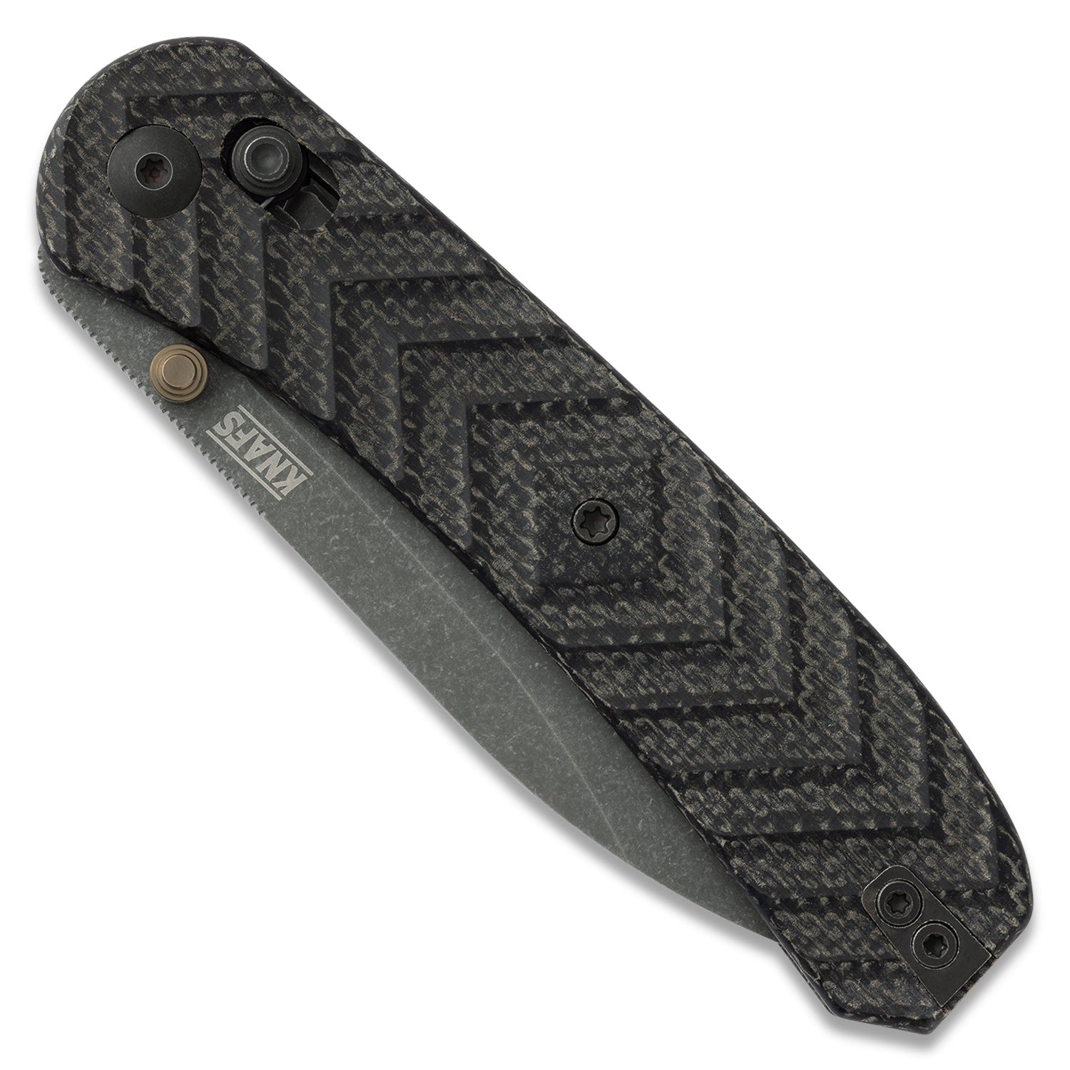 Jeremy Siers Lander 2 - Black Micarta - Acid Wash Blade
