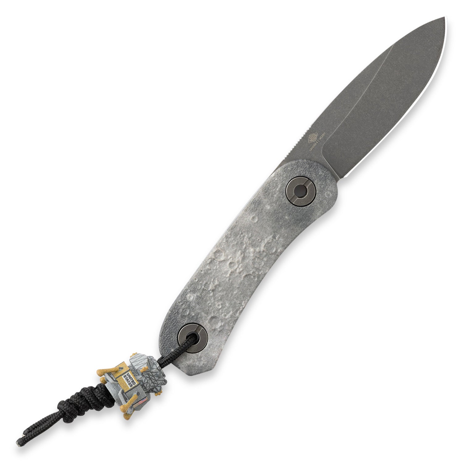 Lander 4 Knife Scales- 3D Lunar Moon Surface - Tranquility Base