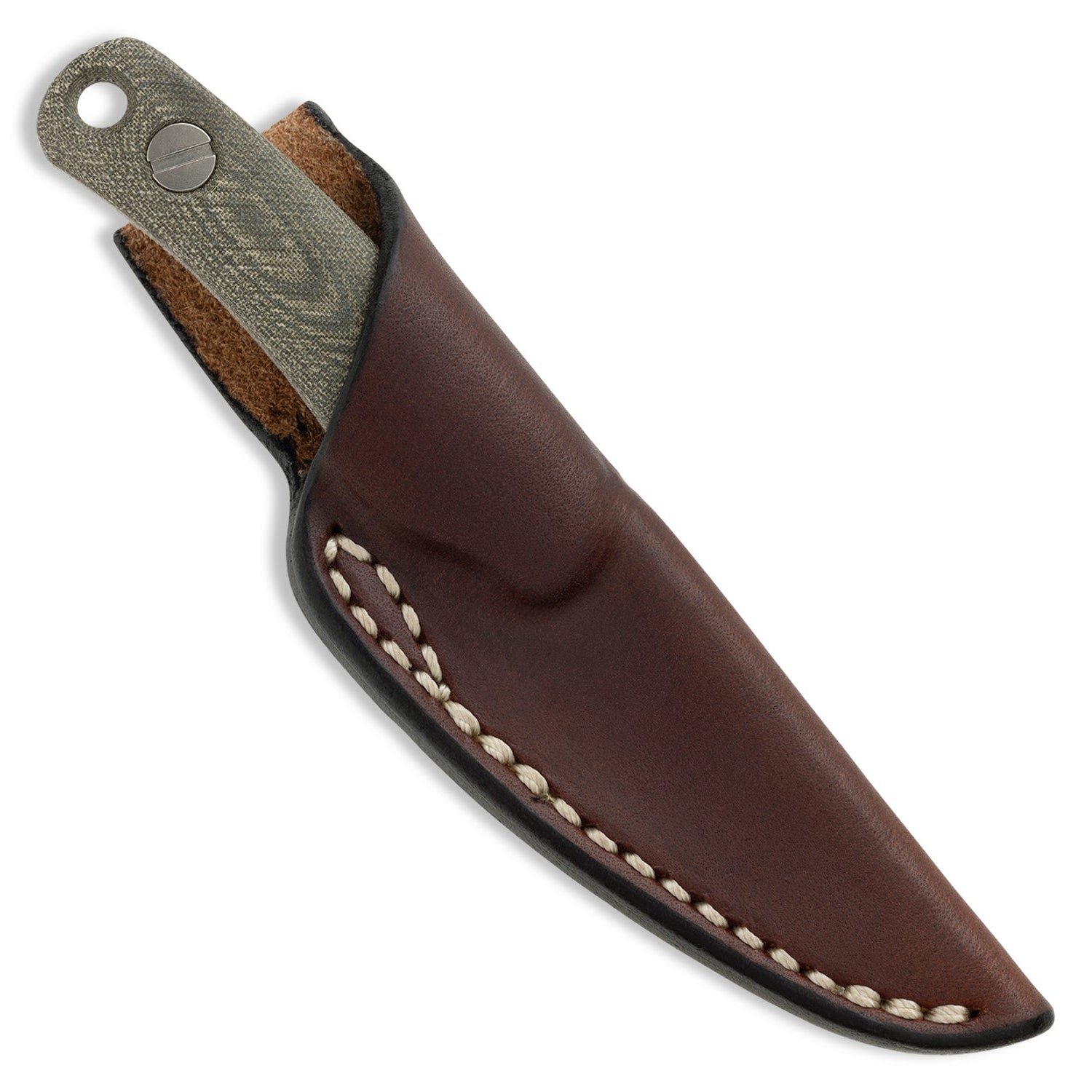 Little Lulu- Belt Loop Leather Sheath - Brown