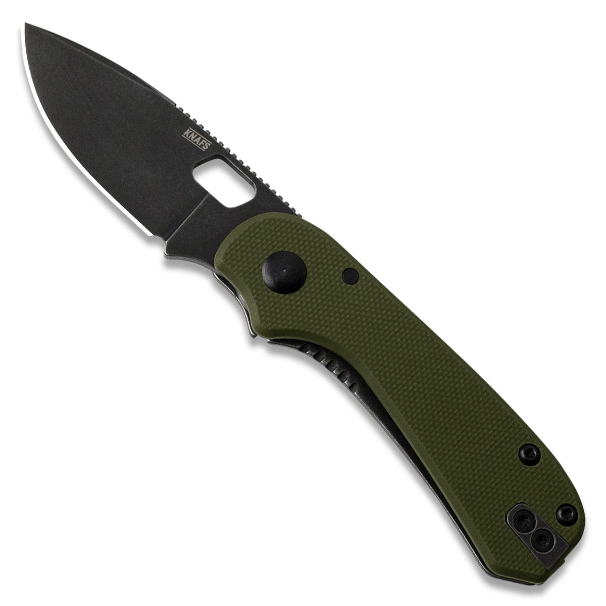 Lander 5 Pocket Knife - OD Green G10 - Black Stonewash