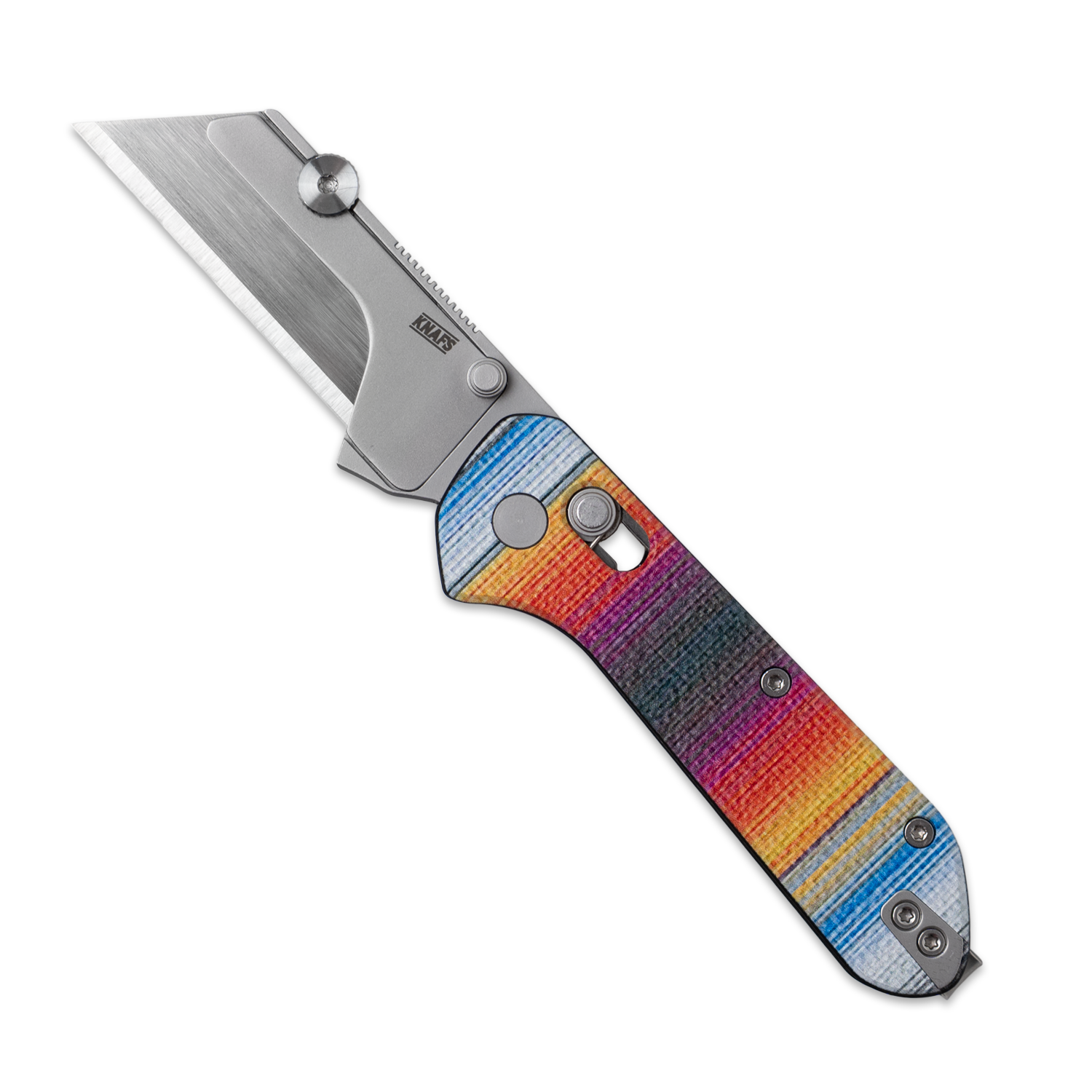 Yuti - Utility Knife - UV Printed G10 - Mexican Blanket