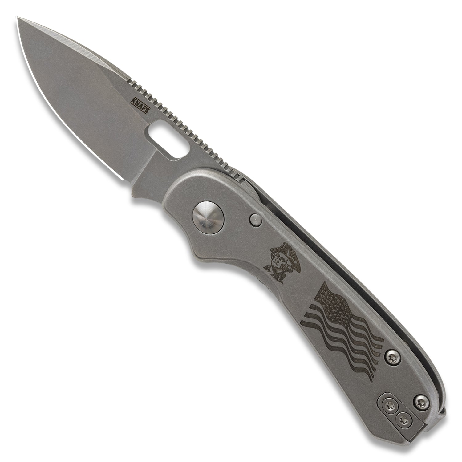 Lander 5 Pocket Knife - OG Washington - Gray Stonewash