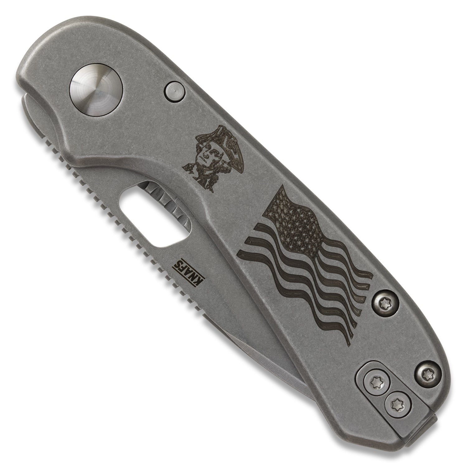 Lander 5 Pocket Knife - OG Washington - Gray Stonewash