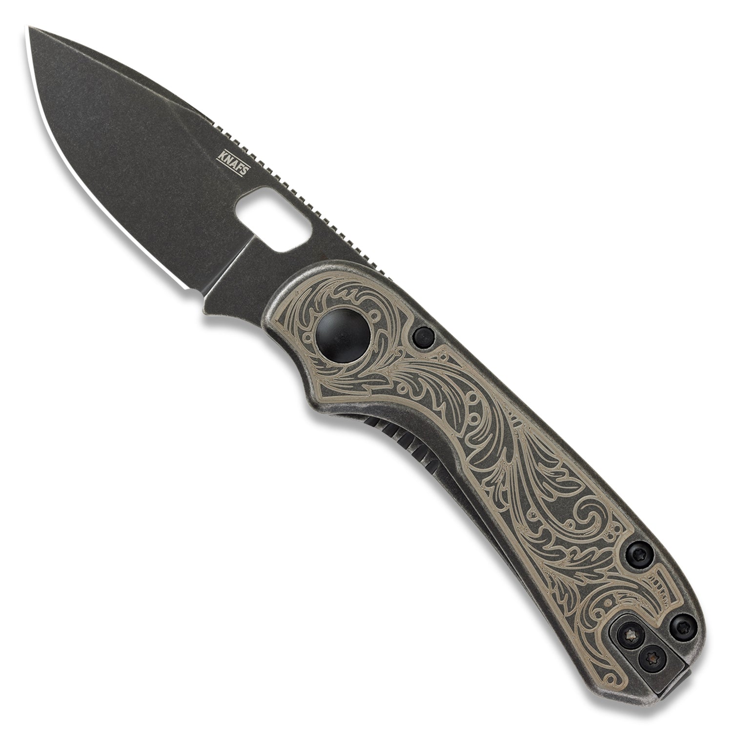 Lander 5 Knife - Black - Filigree