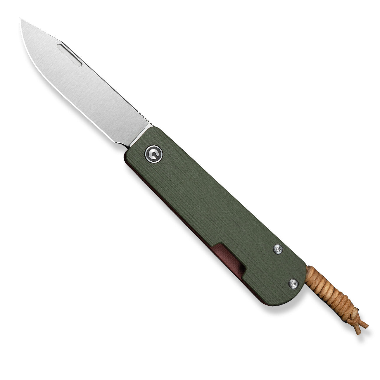 Slippy Sendy Pocket Knife - Green/Red G10 - Nitro V