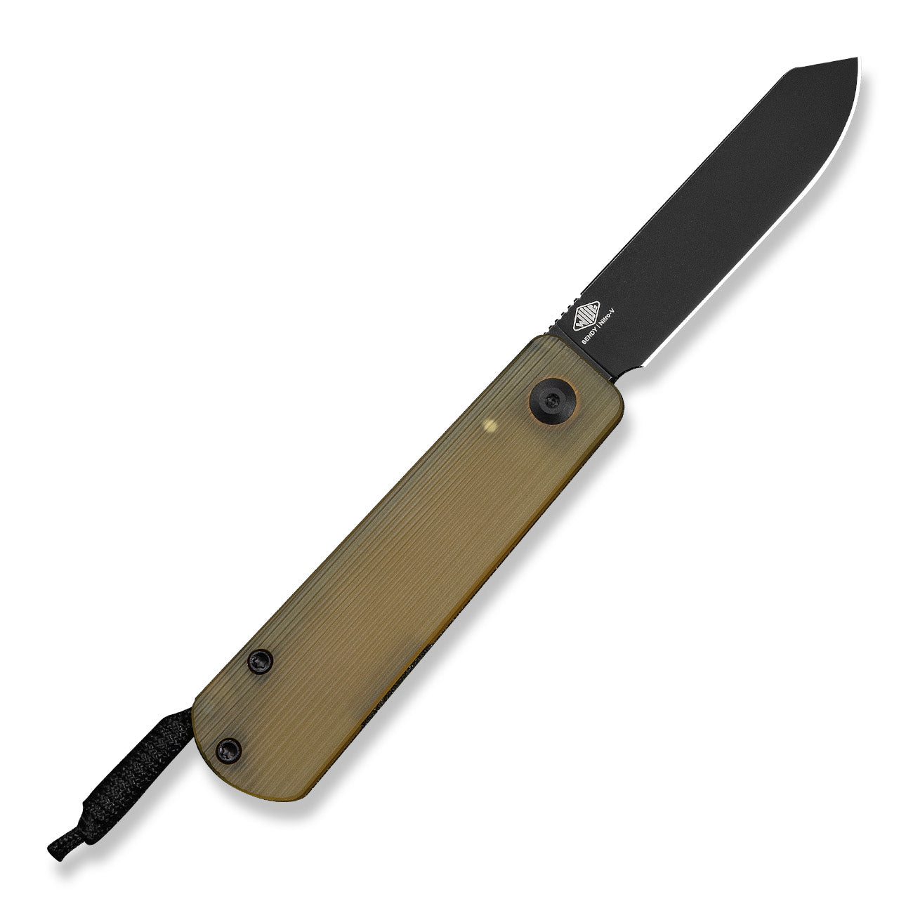 Slippy Sendy Pocket Knife - Ultem - Black Coated Nitro V