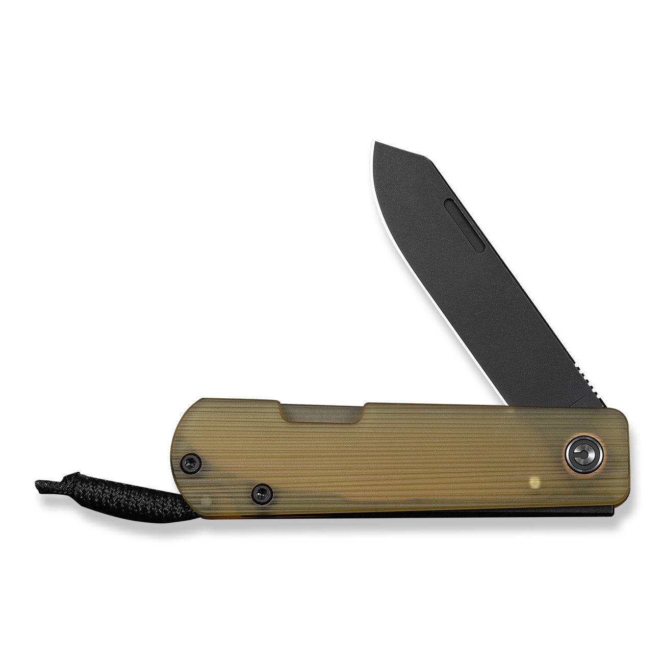 Slippy Sendy Pocket Knife - Ultem - Black Coated Nitro V