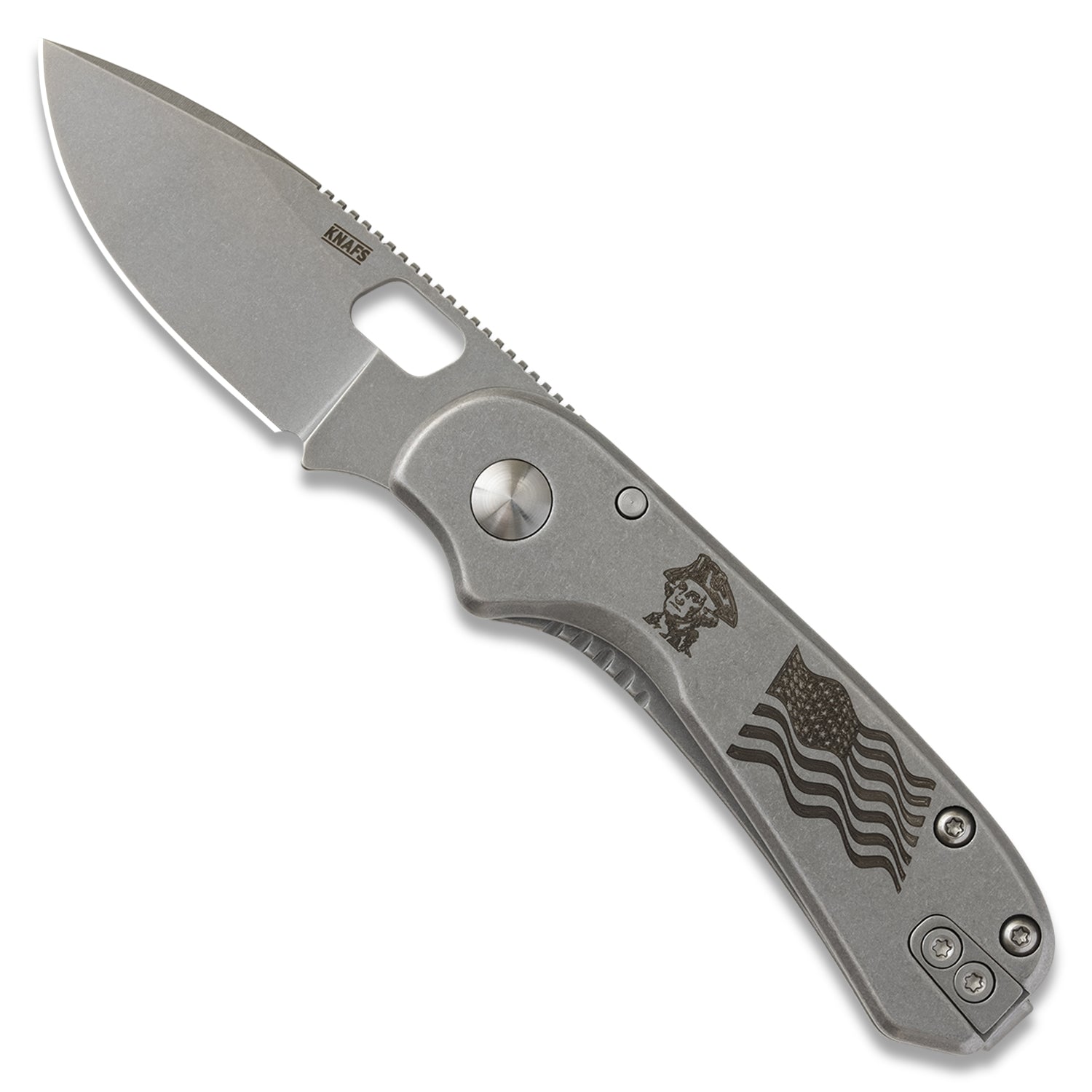 Lander 5 Pocket Knife - OG Washington - Gray Stonewash
