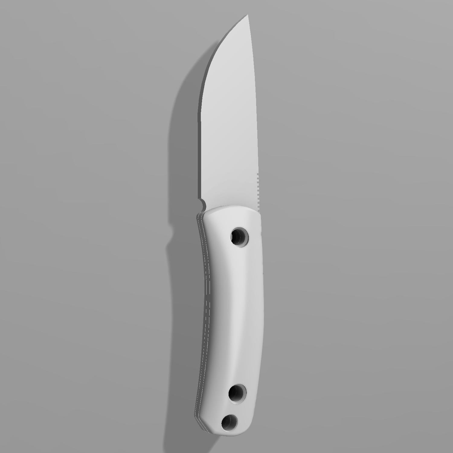 Lulu - Fixed Blade Knife Silhouette - 3D Print Download