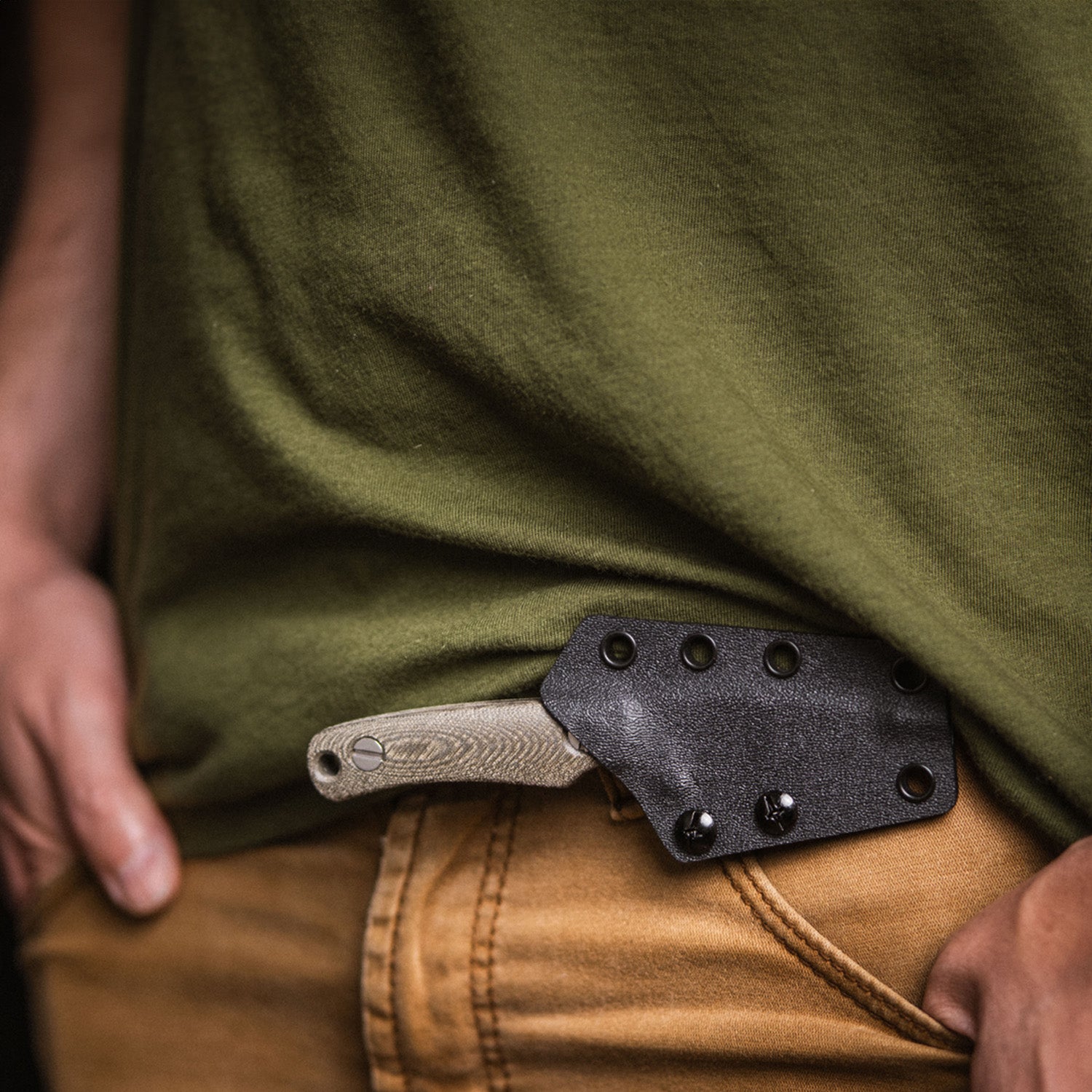 Little Lulu - Stonewash MagnaCut - Green Micarta