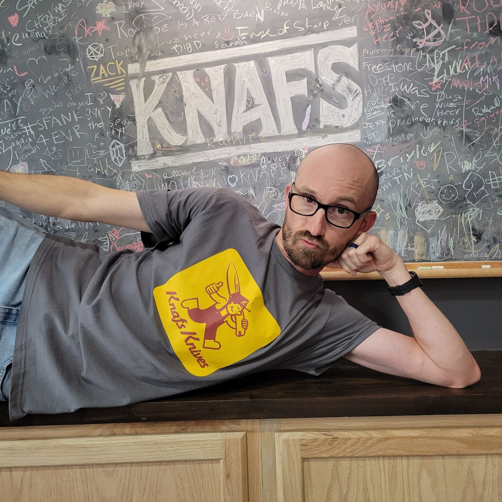 Knafs T-Shirt - Blade Show West 2025 - Charcoal