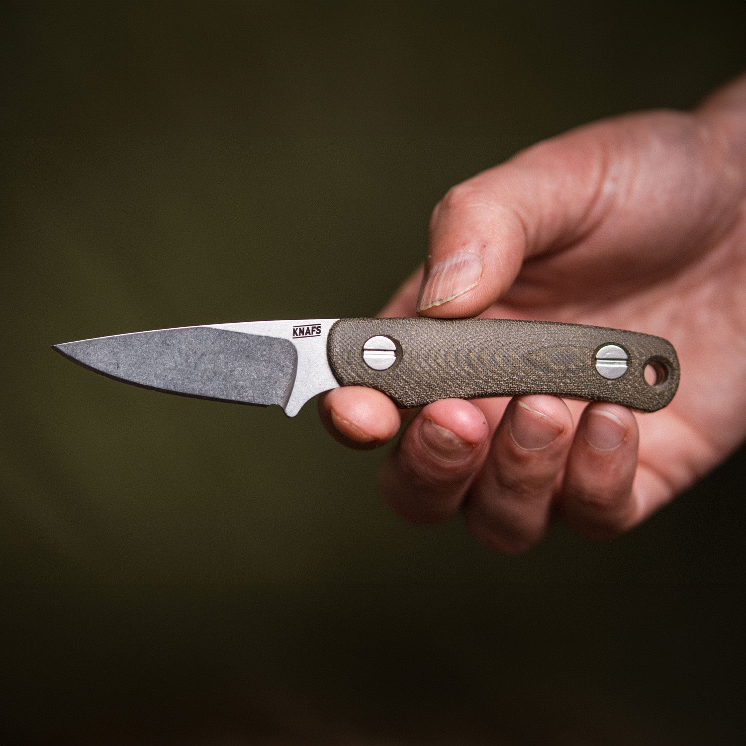 Little Lulu - Stonewash MagnaCut - Green Micarta