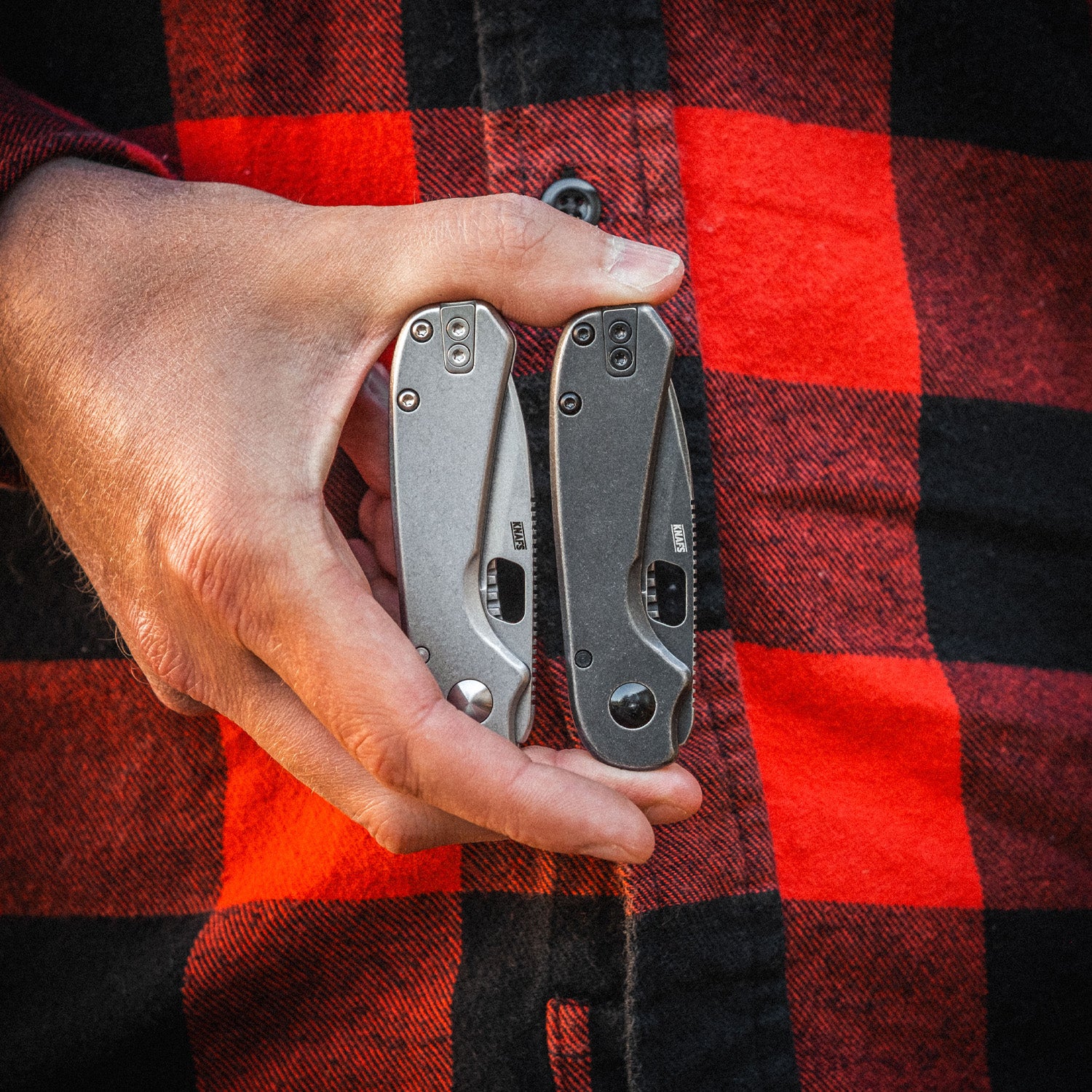 Lander 5 Pocket Knife - Gray Stonewash - 8CR14MOV