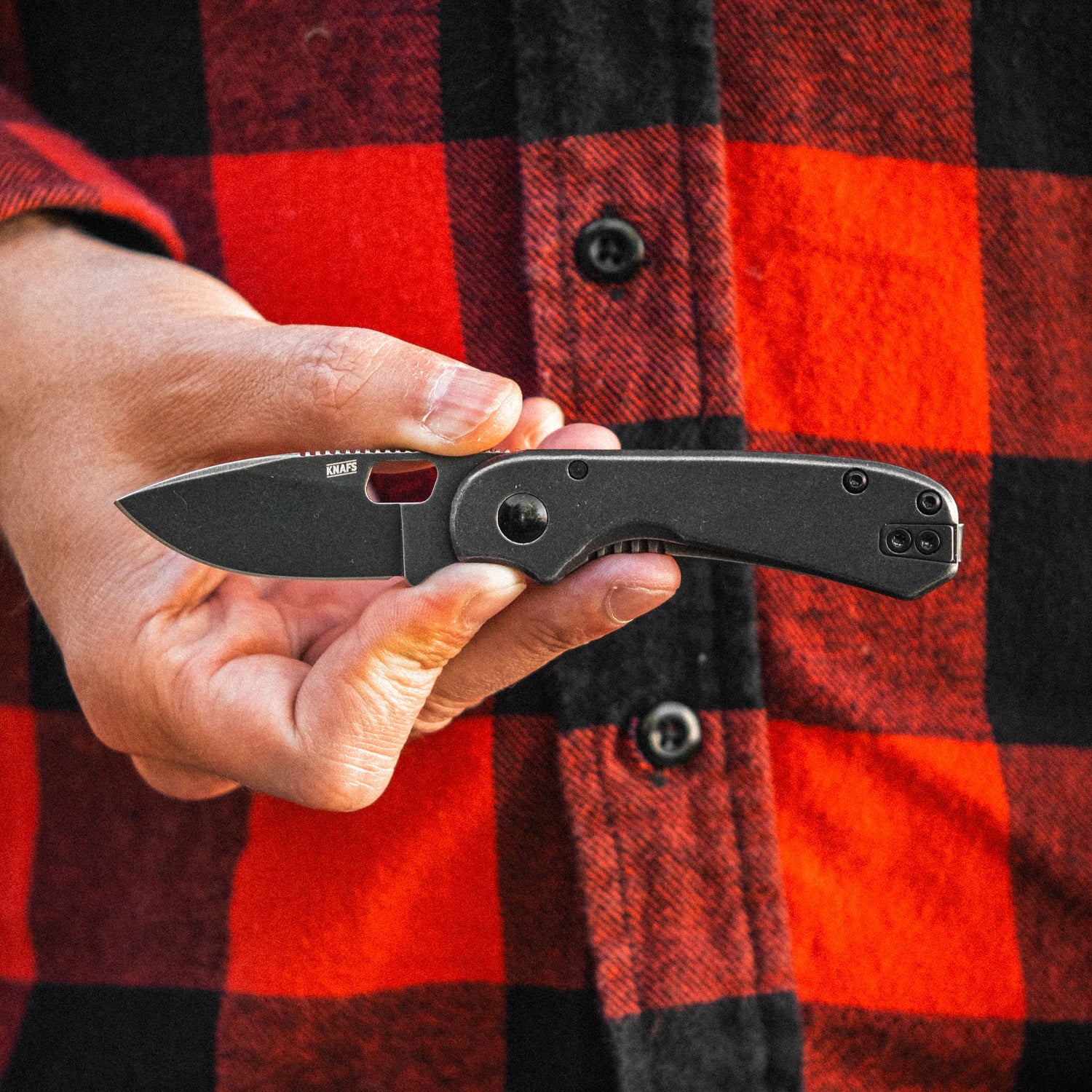 Lander 5 Pocket Knife - Black Stonewash - 8CR14MOV
