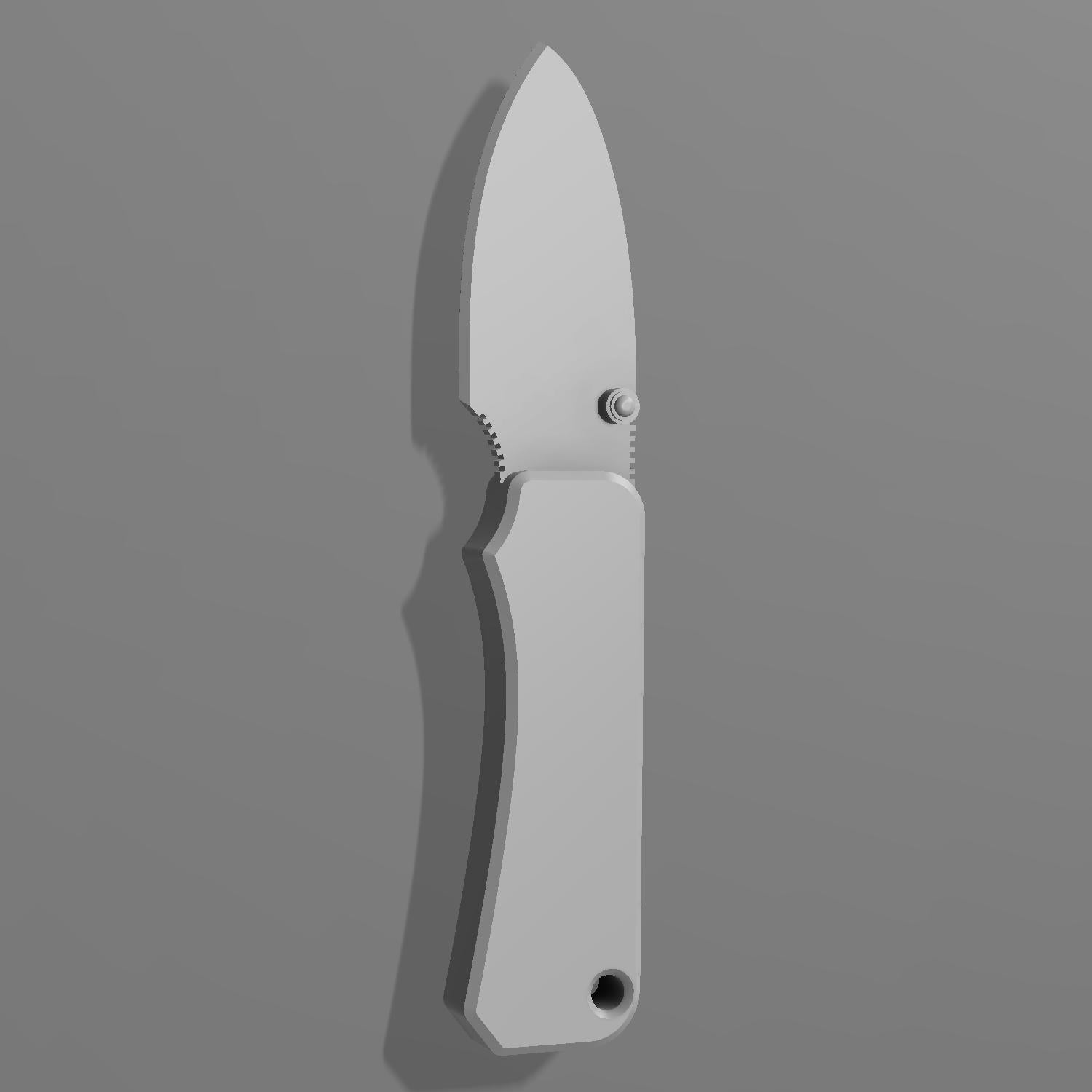 Baby Banter - Pocket Knife Silhouette - 3D Print Download