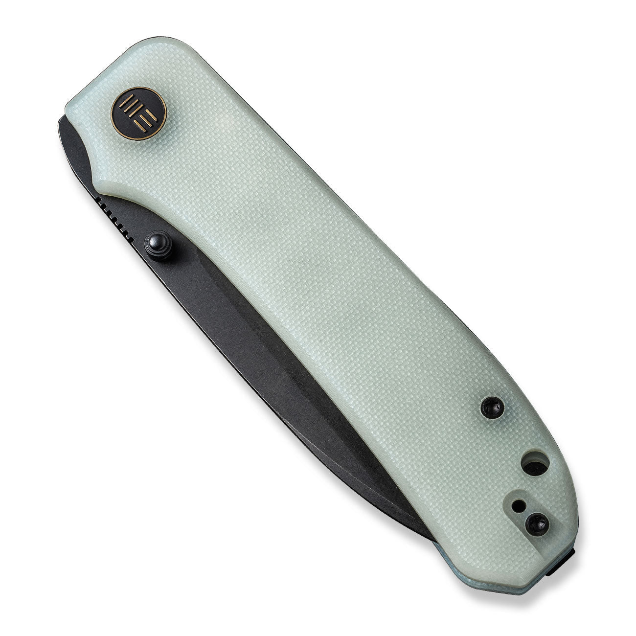 Big Banter Pocket Knife - Natural G10 - 20CV - Front Close