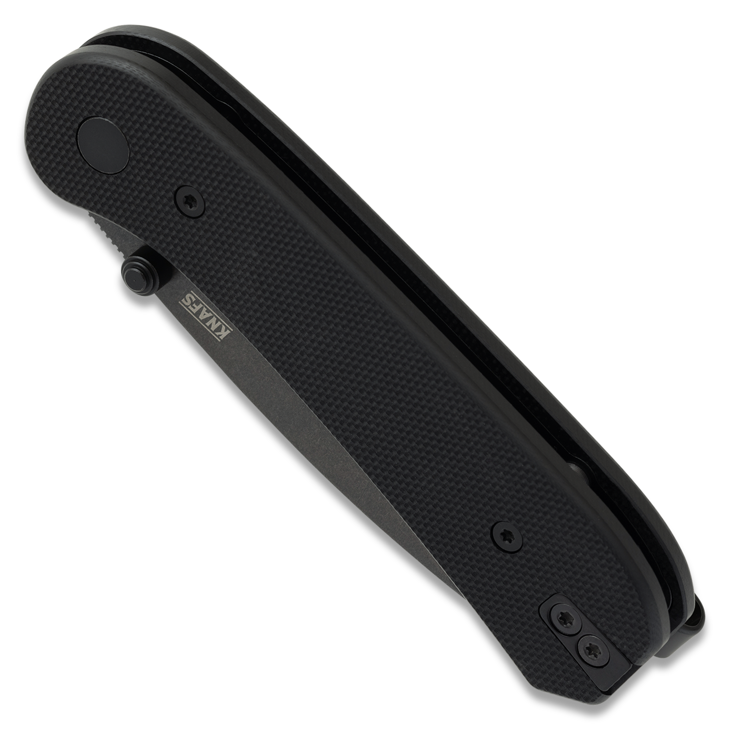KNAFS-00066 Knafs - Lander 1 Knife - Black + Black Stonewash Folded Front/Bottom