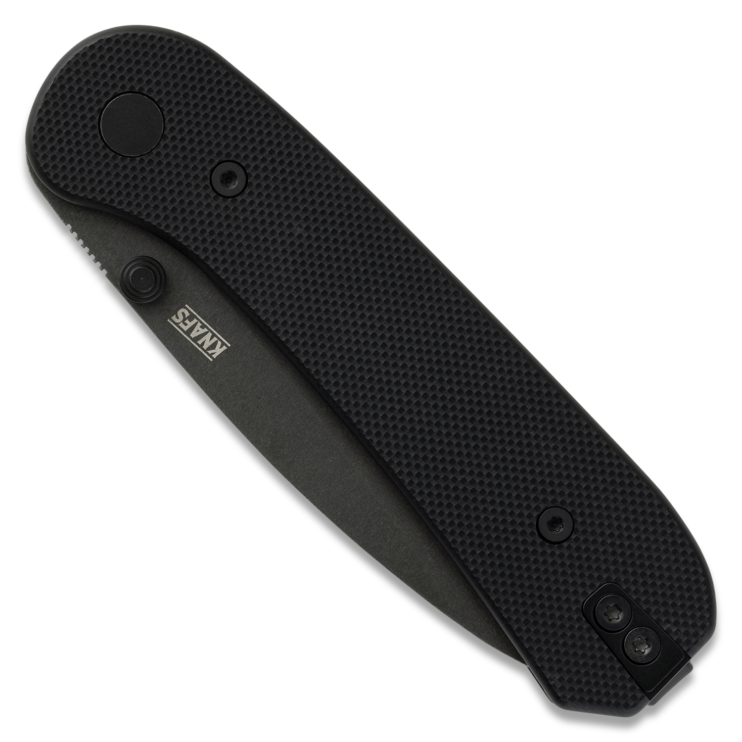 KNAFS-00066 Knafs - Lander 1 Knife - Black + Black Stonewash Folded Front