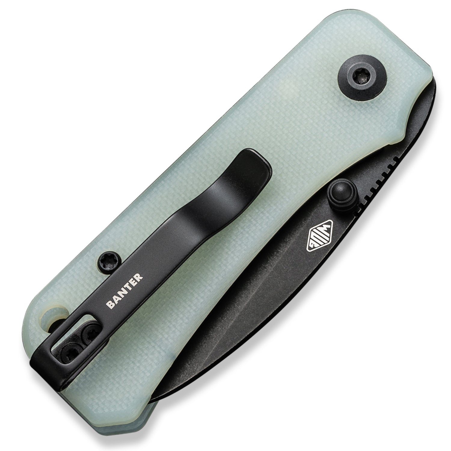 CIVIVI Baby Banter Pocket Knife - Natural G10 - Black Stonewash Nitro V Blade - Closed Back