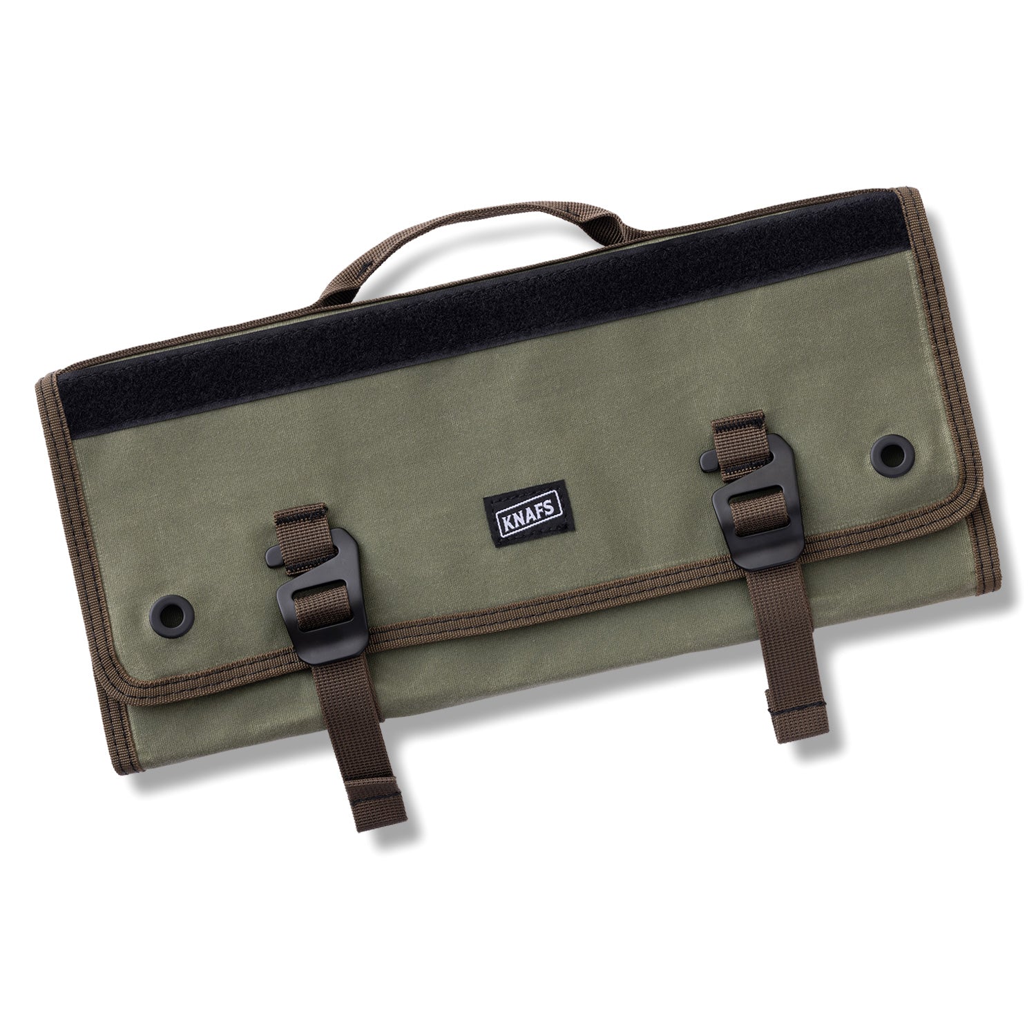 Knife storage roll in green
KNAFS-00221 Burrito Grande, Guacamole Edition folded front