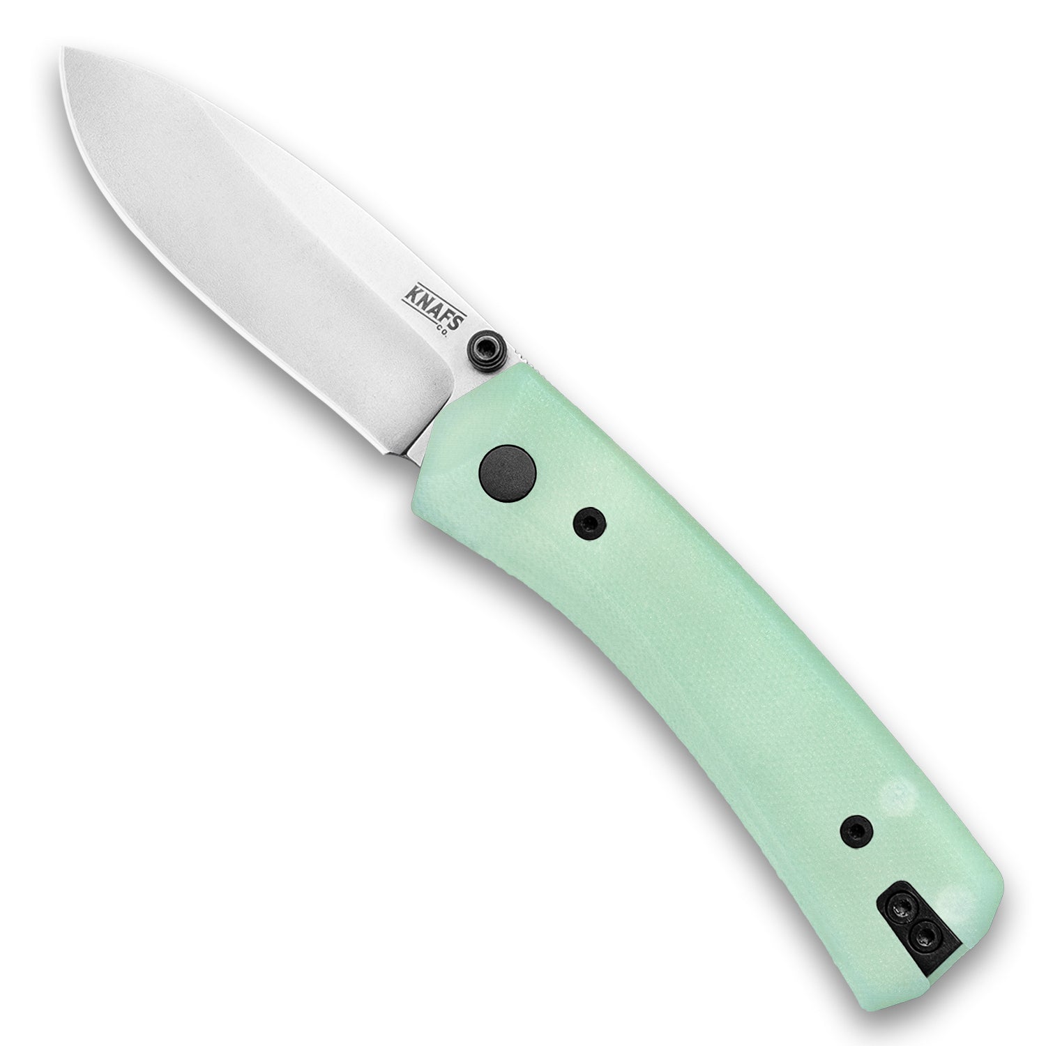 G10 Moonlight - Jade - Lander 1 Scales on knife open