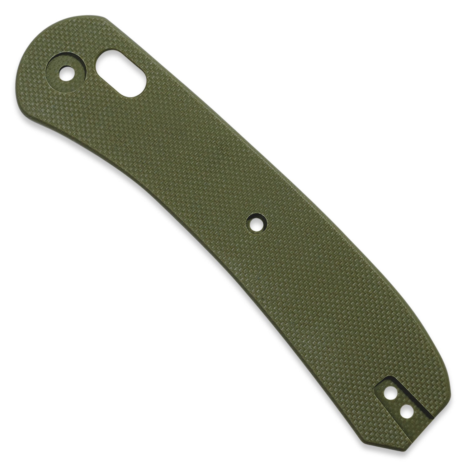 Lander 2 Knife Scales - Flat G10 OD Green - front scale