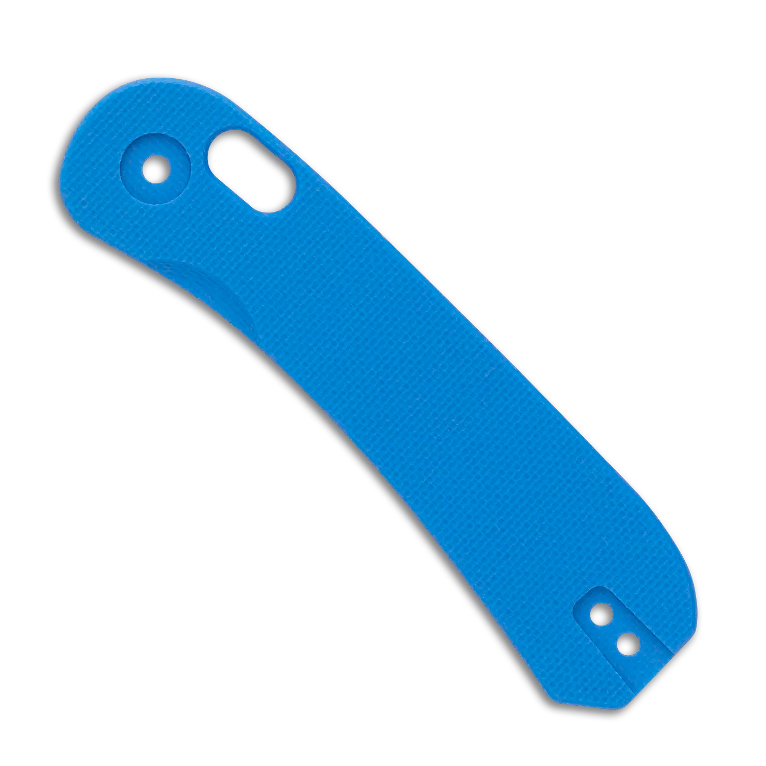 Lander 3 Knife Scales - Flat G10 - Blue - front scale