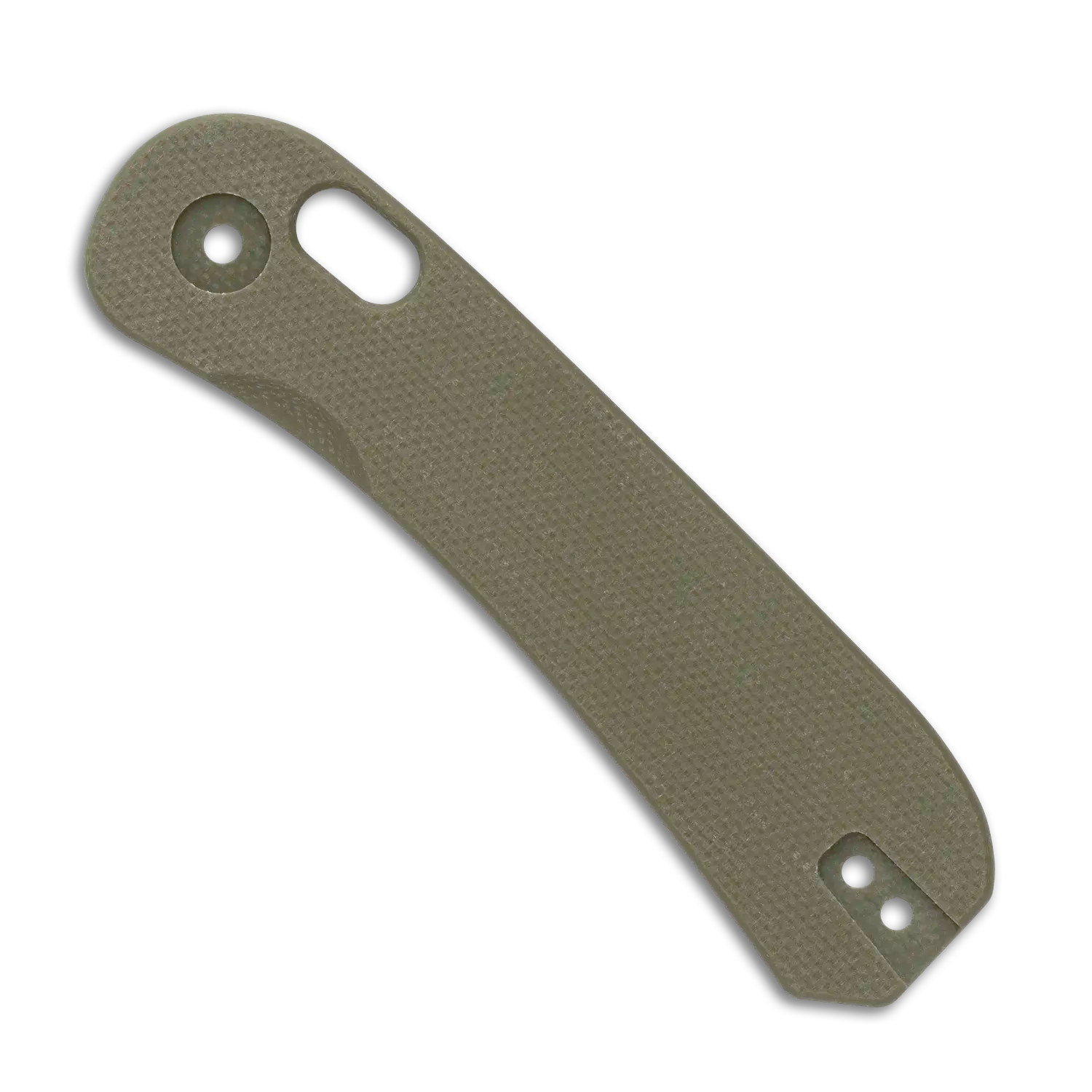 Lander 3 Knife Scales - Flat G10 - OD Green - front scale