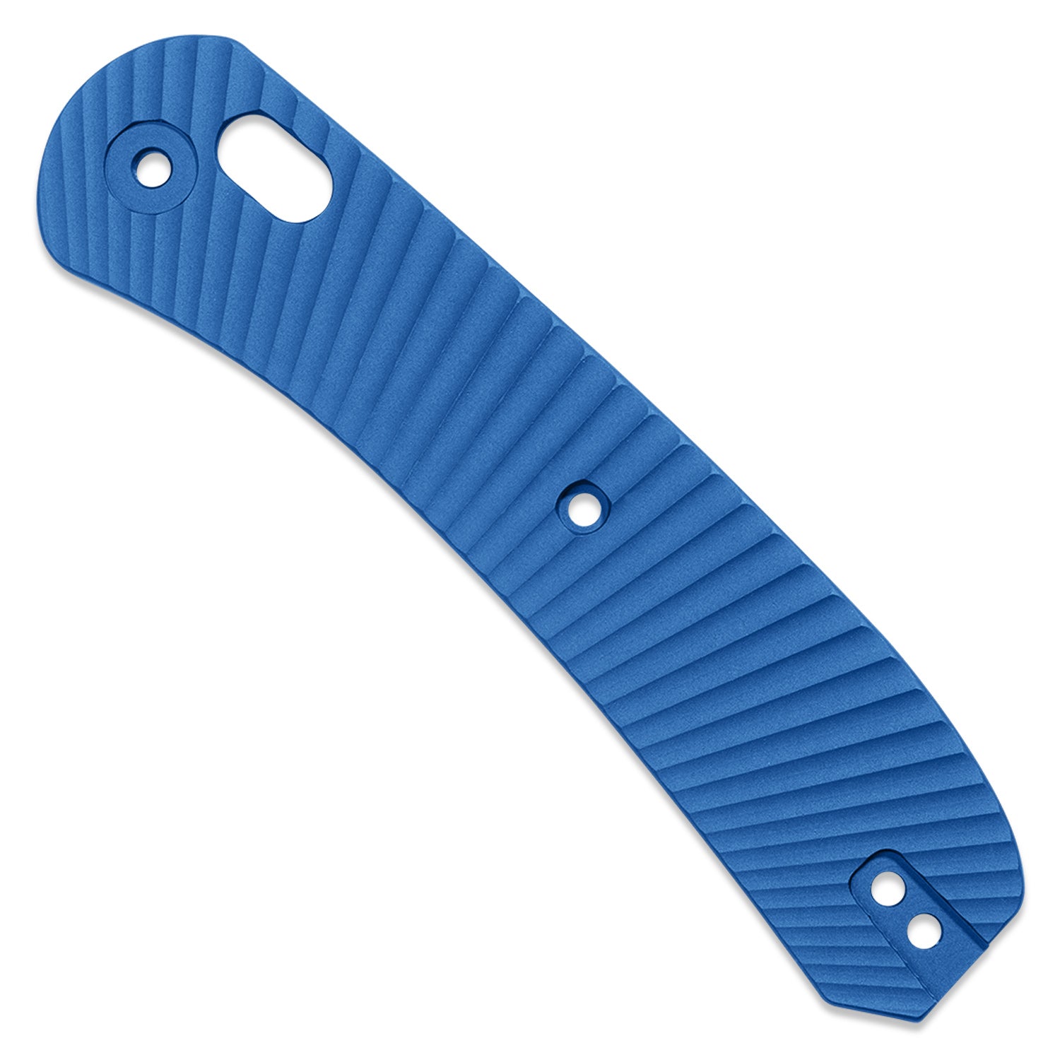 Lander 2 Knife Scales - Aluminum Solar Flare - Blue front scale