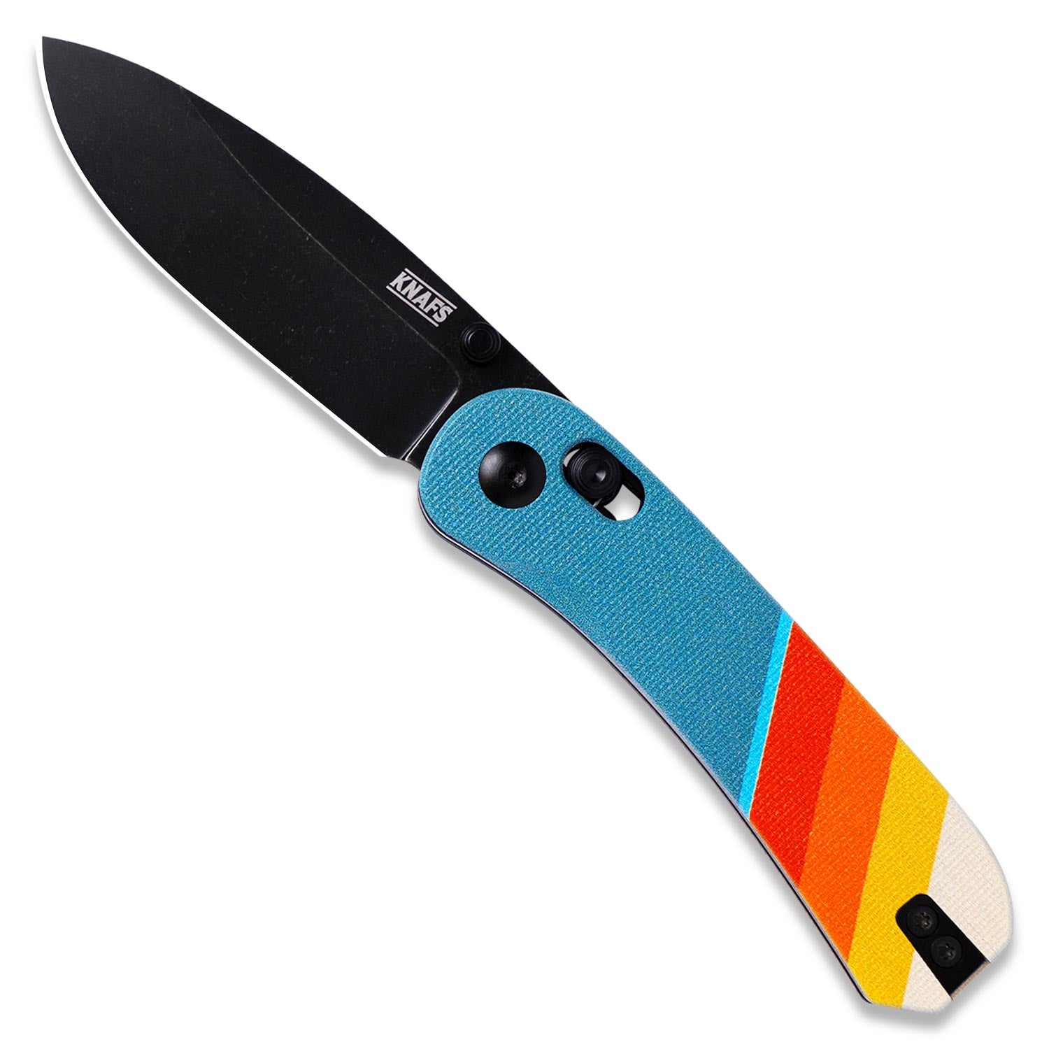 Lander 3 Knife Scales - Good Vibes - on knife open - knife not included