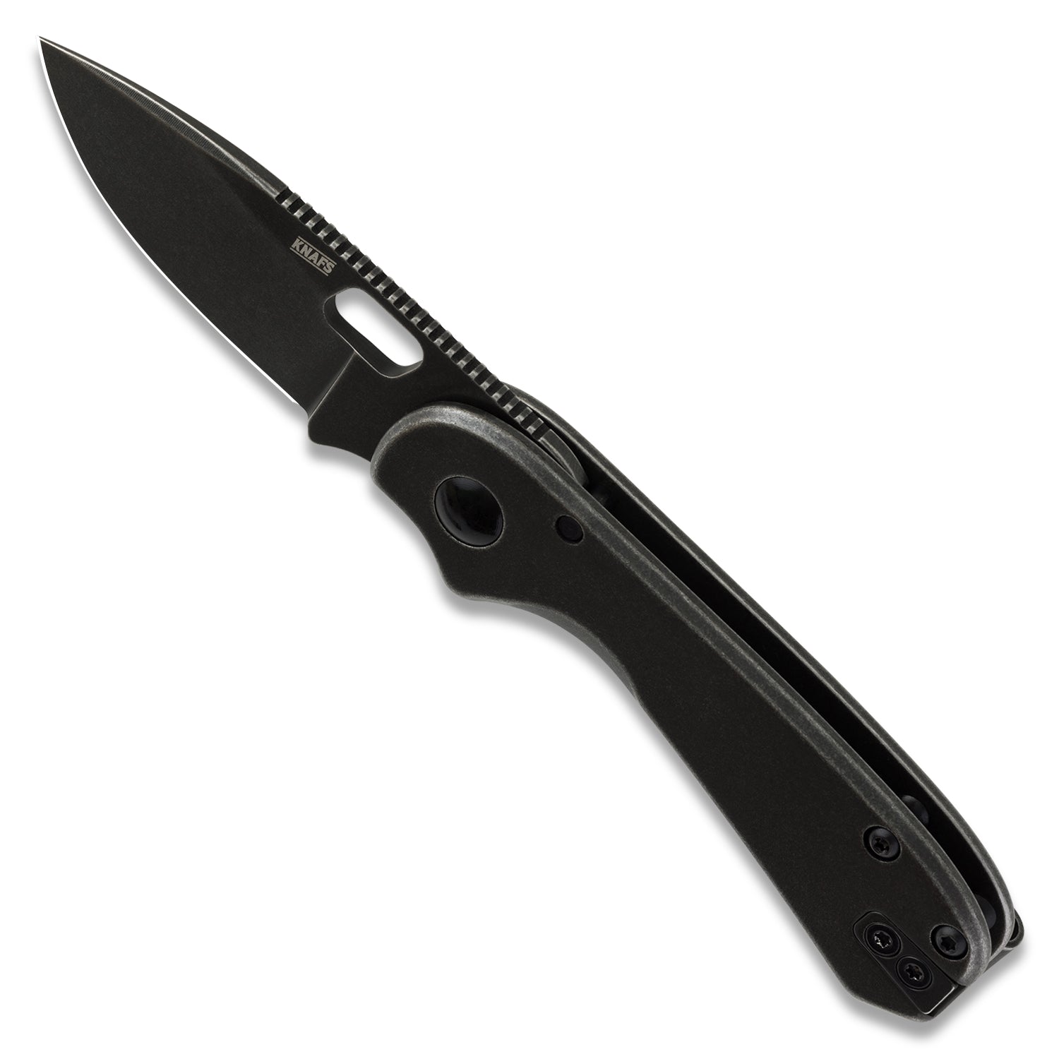 Black Lander 5 folding knife on a white background