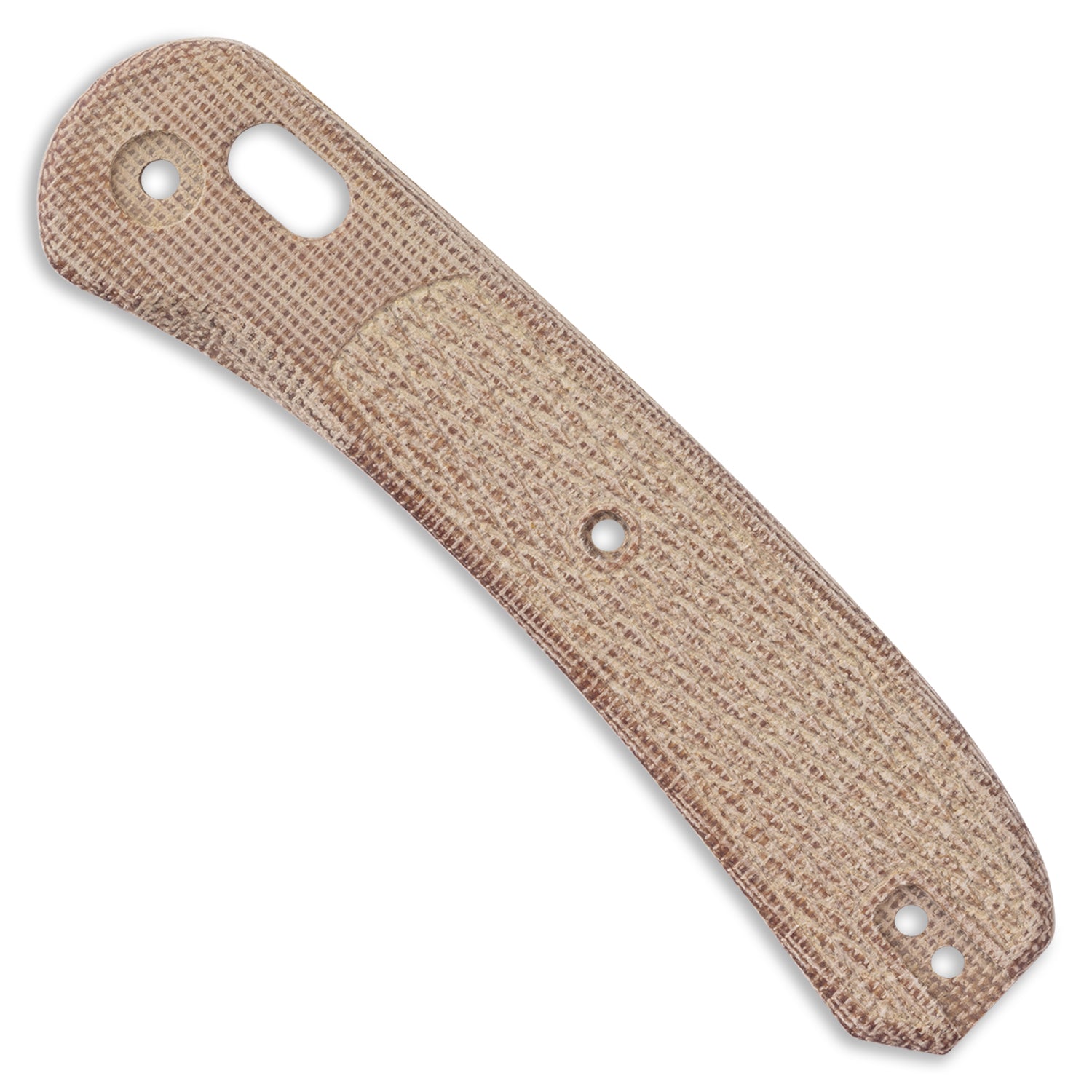 Lander 2 Knife Scalse - Barnescraft Peanut Micarta - Single scale on white