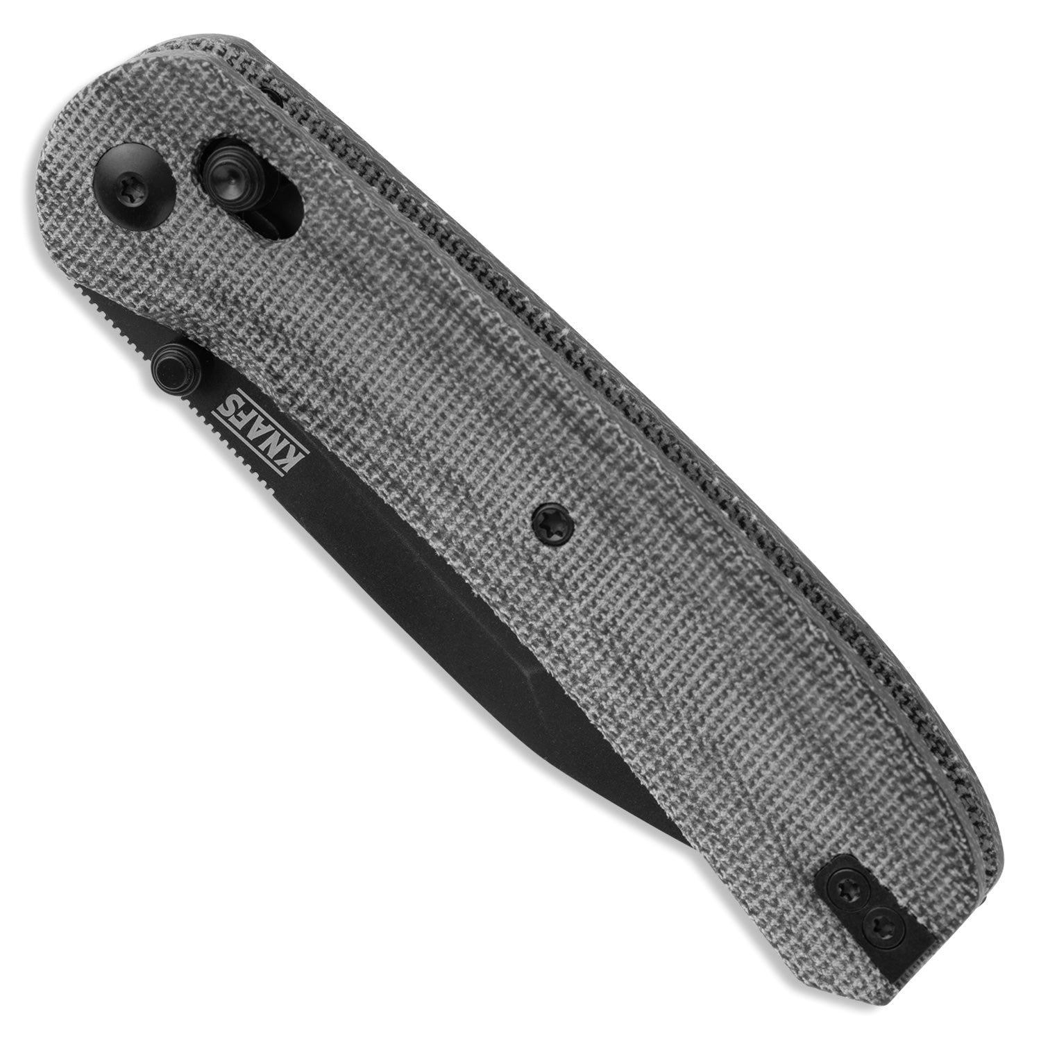 KNAFS-00407-Lander 2 Pocket Knife Tanto Satin front closed angle