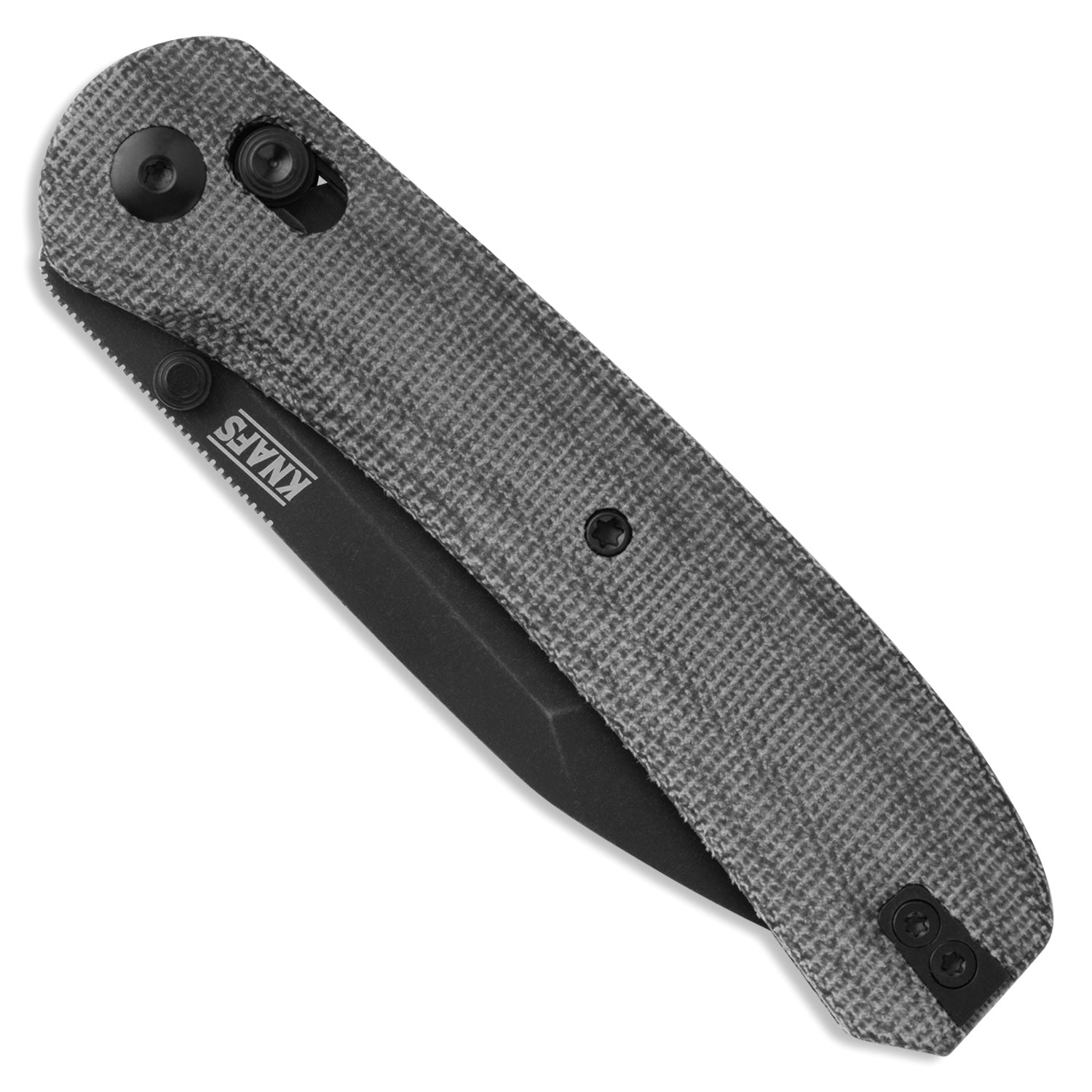 KNAFS-00407-Lander 2 Pocket Knife Tanto Satin front closed