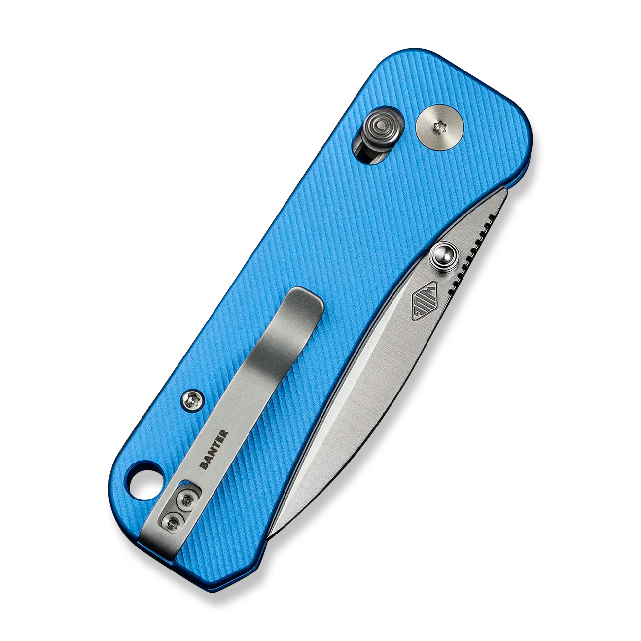 Banter 2 Pocket Knife - Blue Aluminum - S35VN