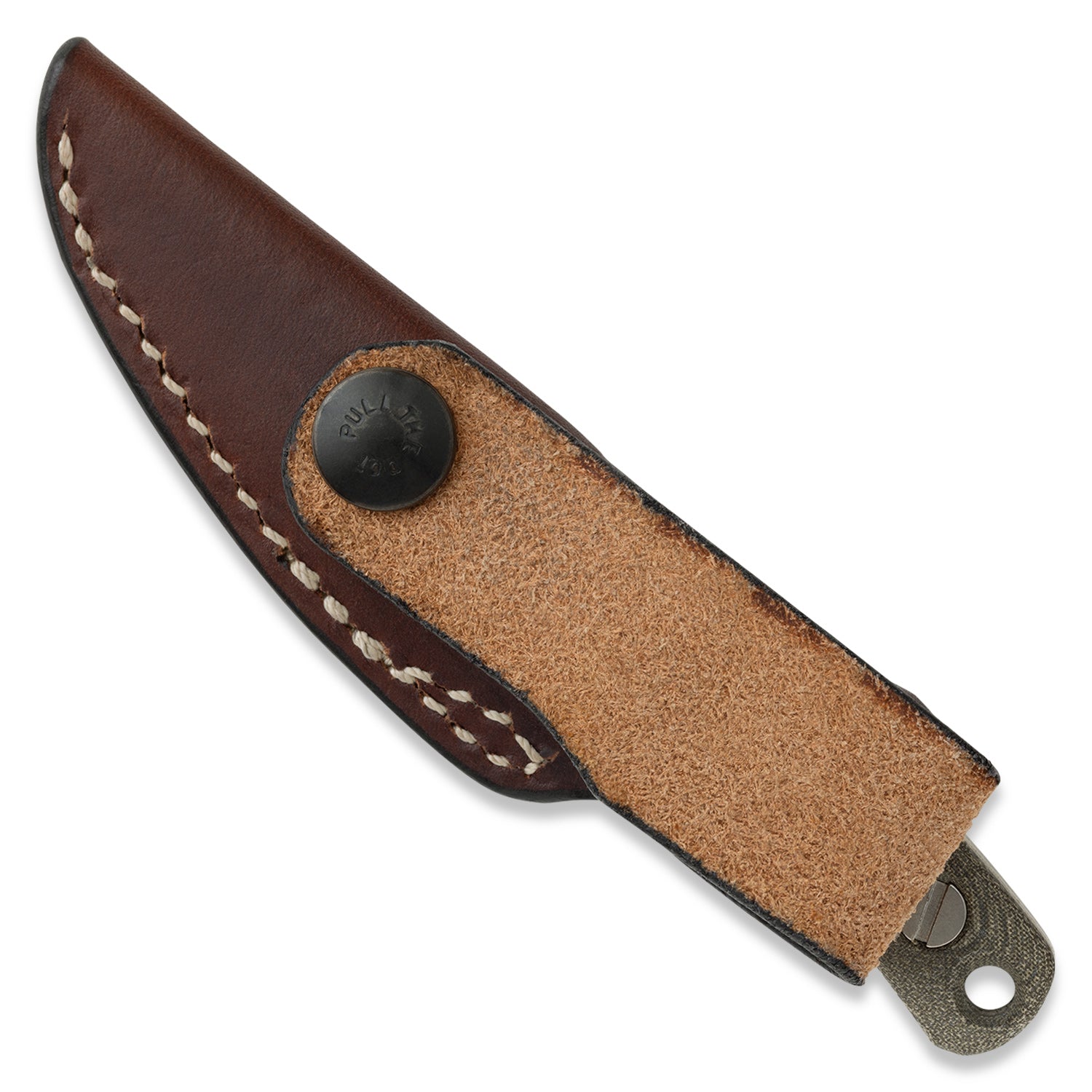 Little Lulu- Belt Loop Leather Sheath - Brown