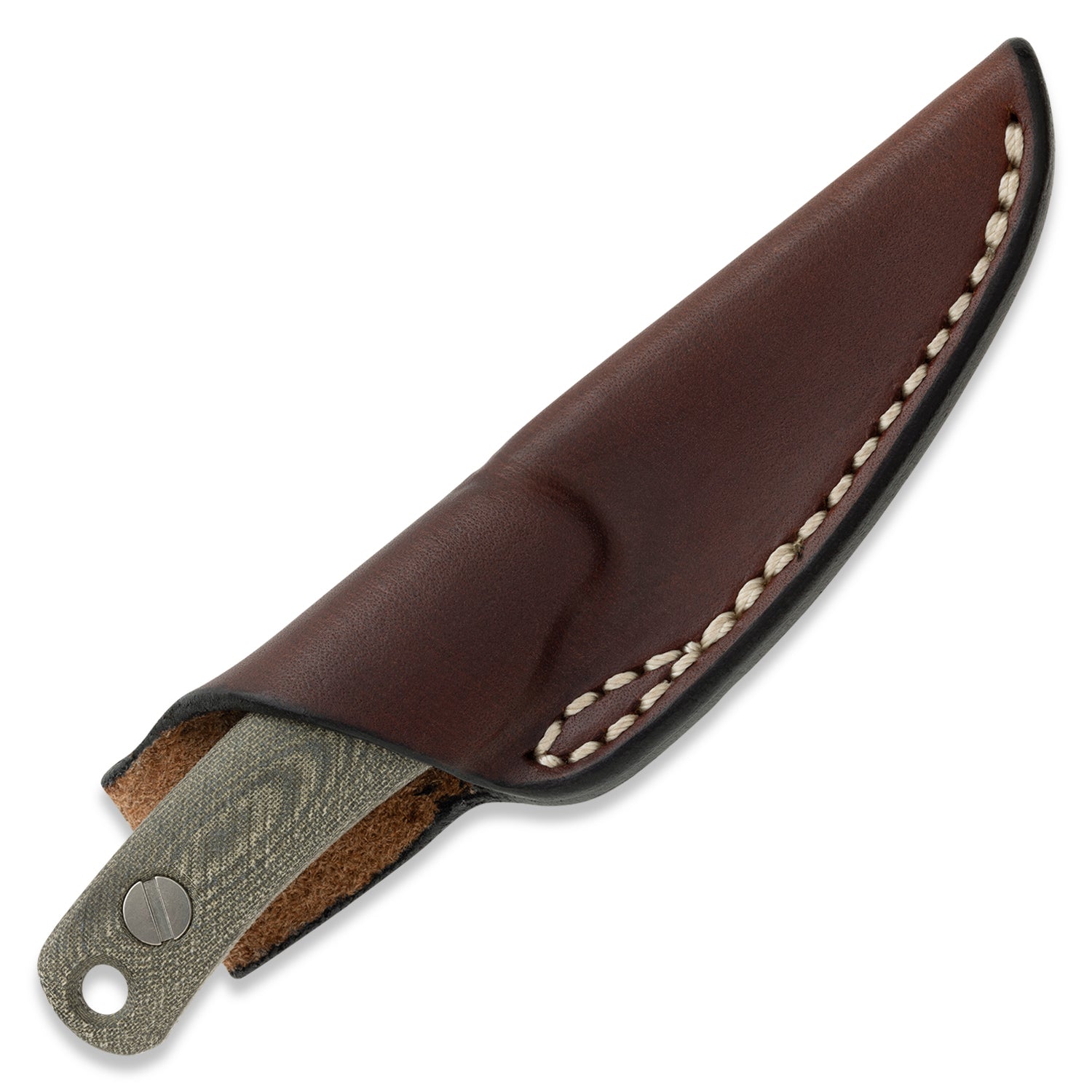Little Lulu- Belt Loop Leather Sheath - Brown