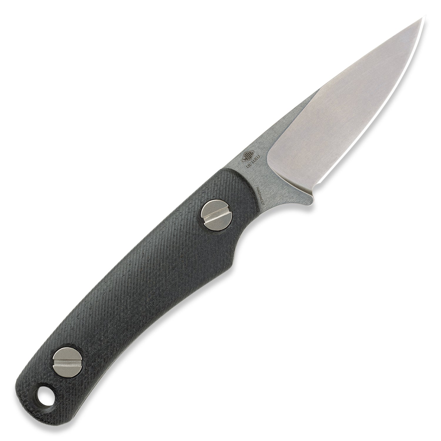 Little Lulu - Stonewash Blade - Black Micarta Scales