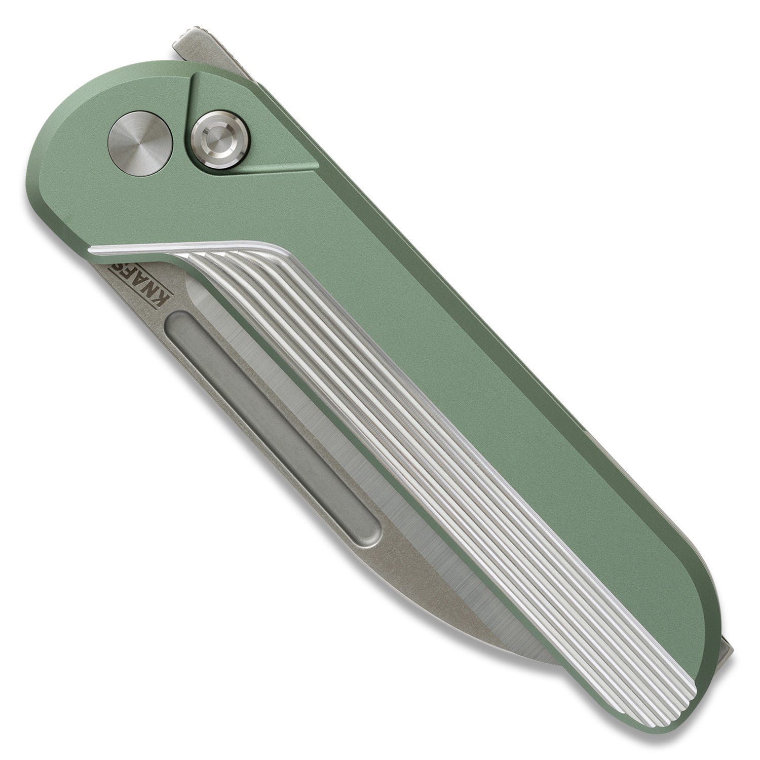 Capcom Pocket Knife - Mission Control Green -  Satin/Stonewash Blade