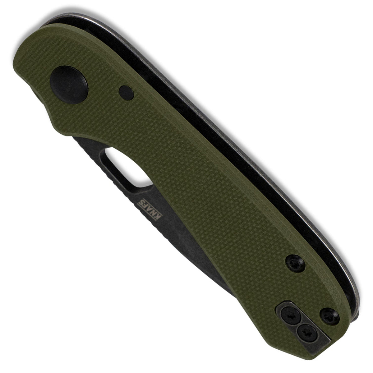 Lander 5 Pocket Knife - OD Green G10 - Black Stonewash