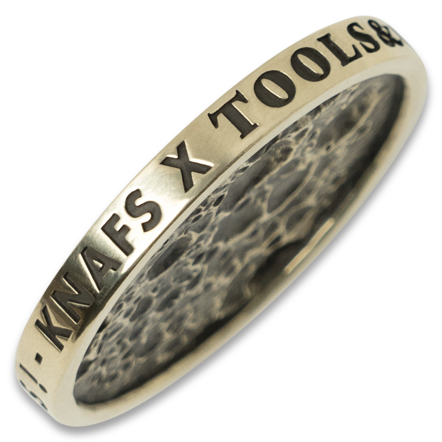 Edge of the Brass Moon Crew Member coin. Knafs and tools