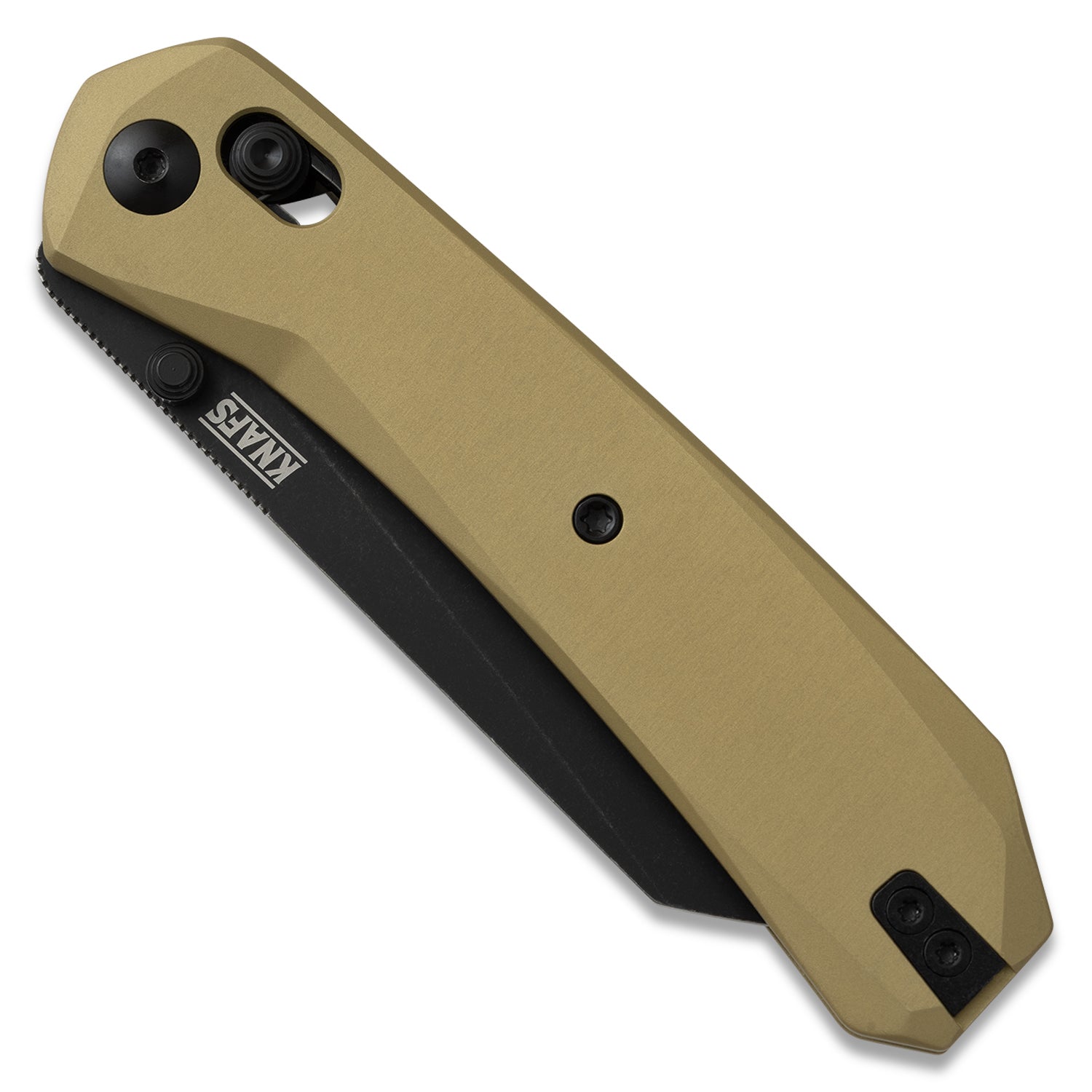 Lander 2 Reverse Tanto - Gold Aluminum - Elmax